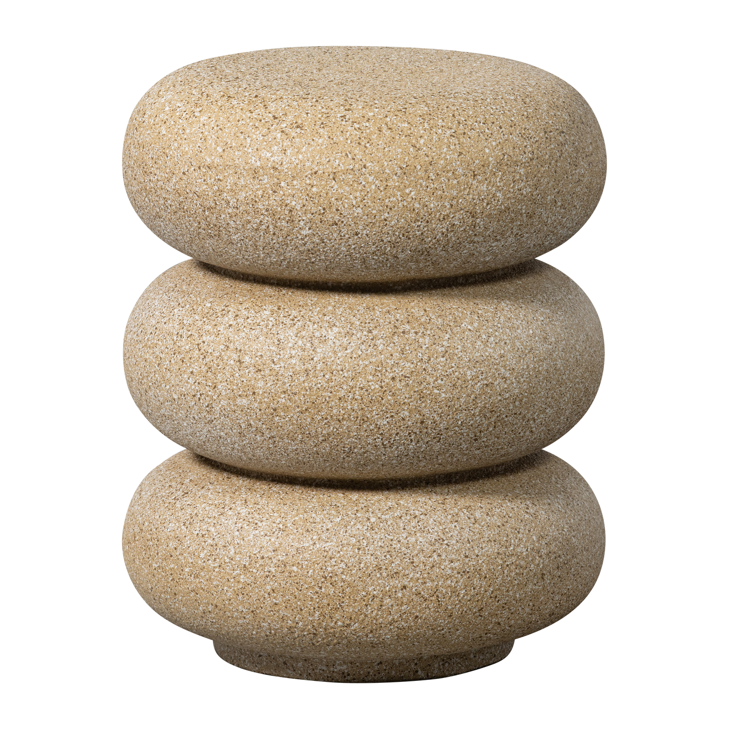 Organische Bijzettafel Laurel Magnesiumoxide - Beige - Afbeelding 2
