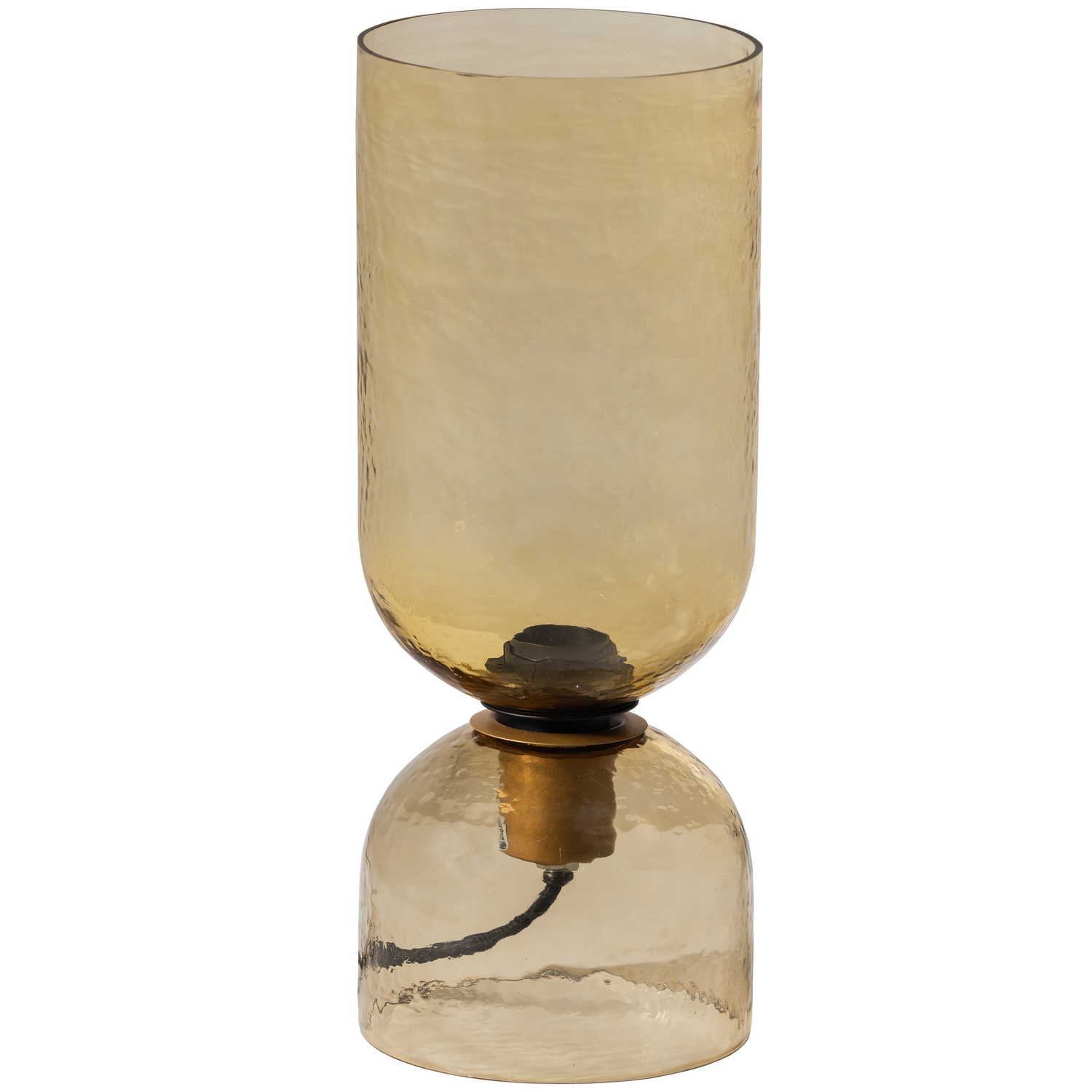 Tafellamp Gigi Gehamerd Glas 38 cm - Naturel - Afbeelding 4