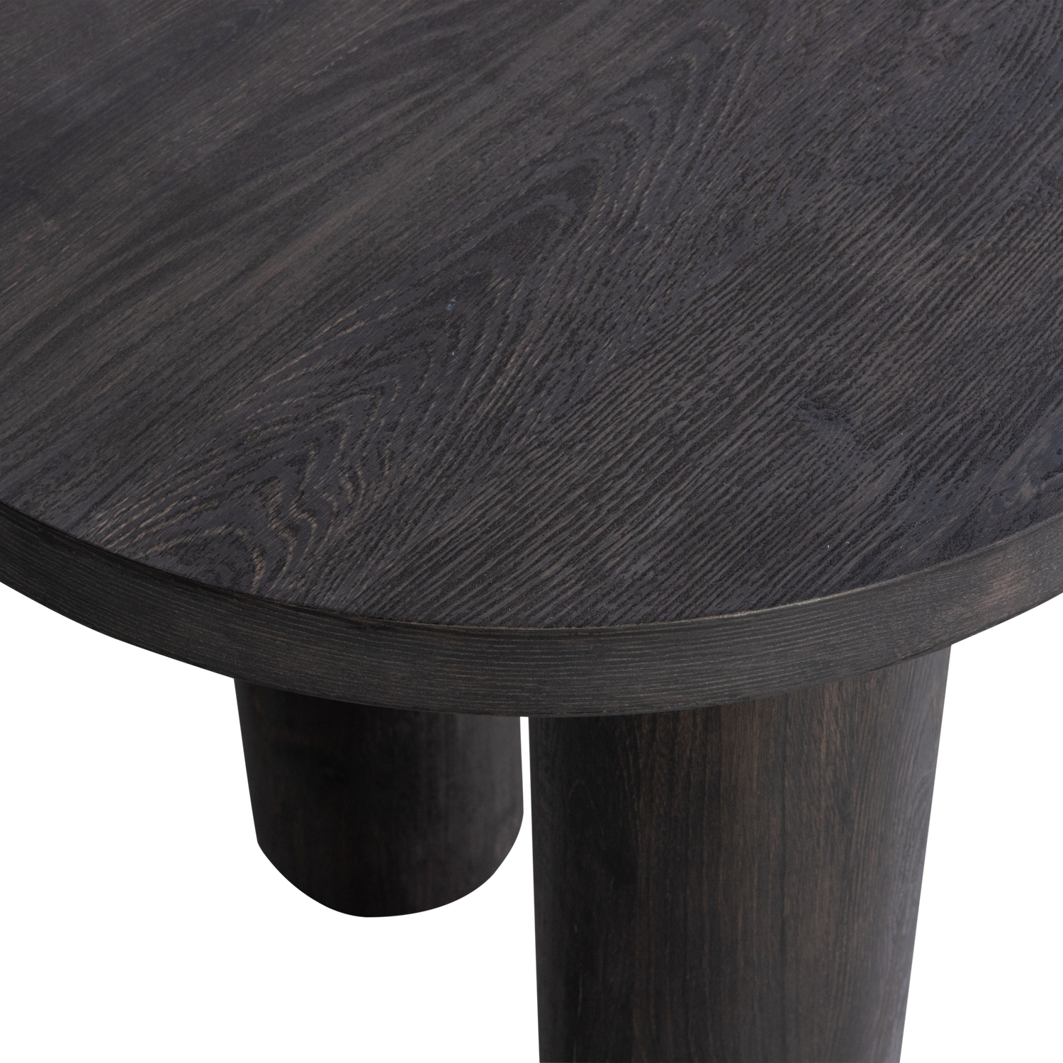 Organisch Bureau / Sidetable Maan MDF 150cm, kleur donkerbruin - Afbeelding 7