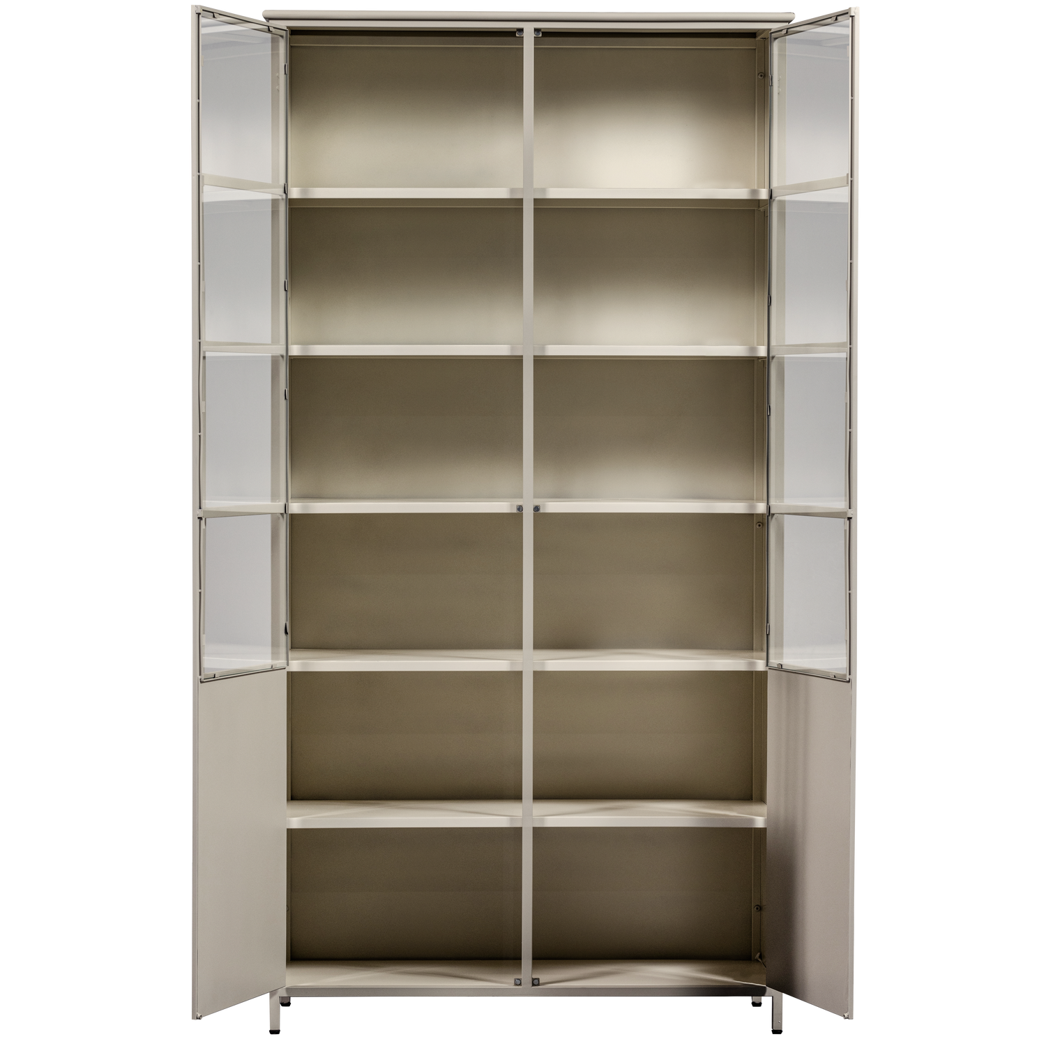 Vitrinekast Exhibit 200 x 99cm - Zand - Afbeelding 5