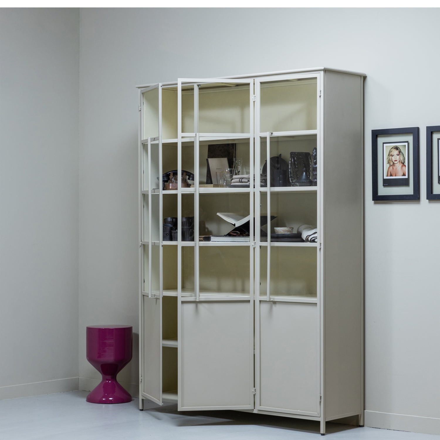 Vitrinekast Exhibit 200 x 140cm - Zand - Afbeelding 3