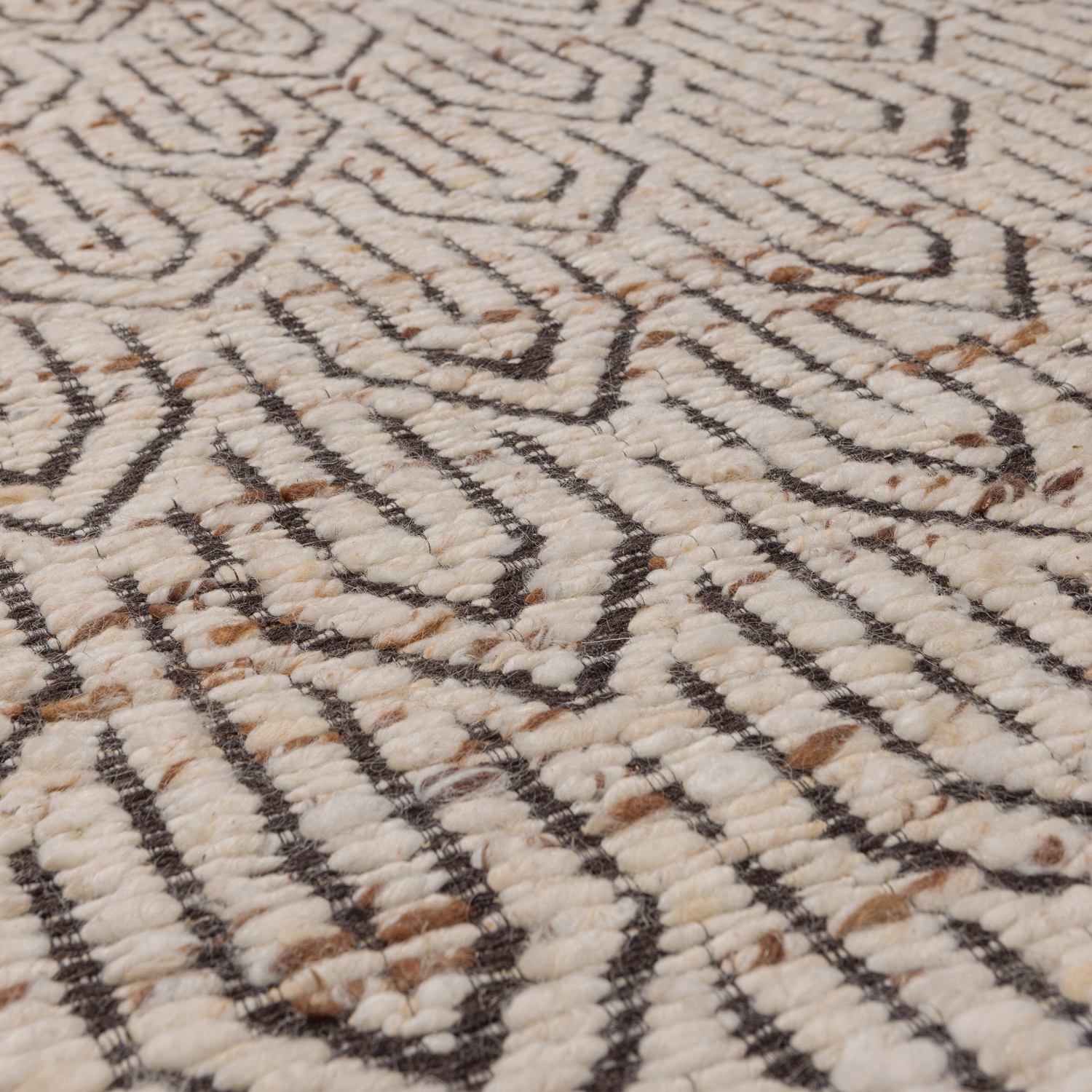 Vloerkleed Joslin WOL 170x240 cm - Naturel Melange - Afbeelding 4
