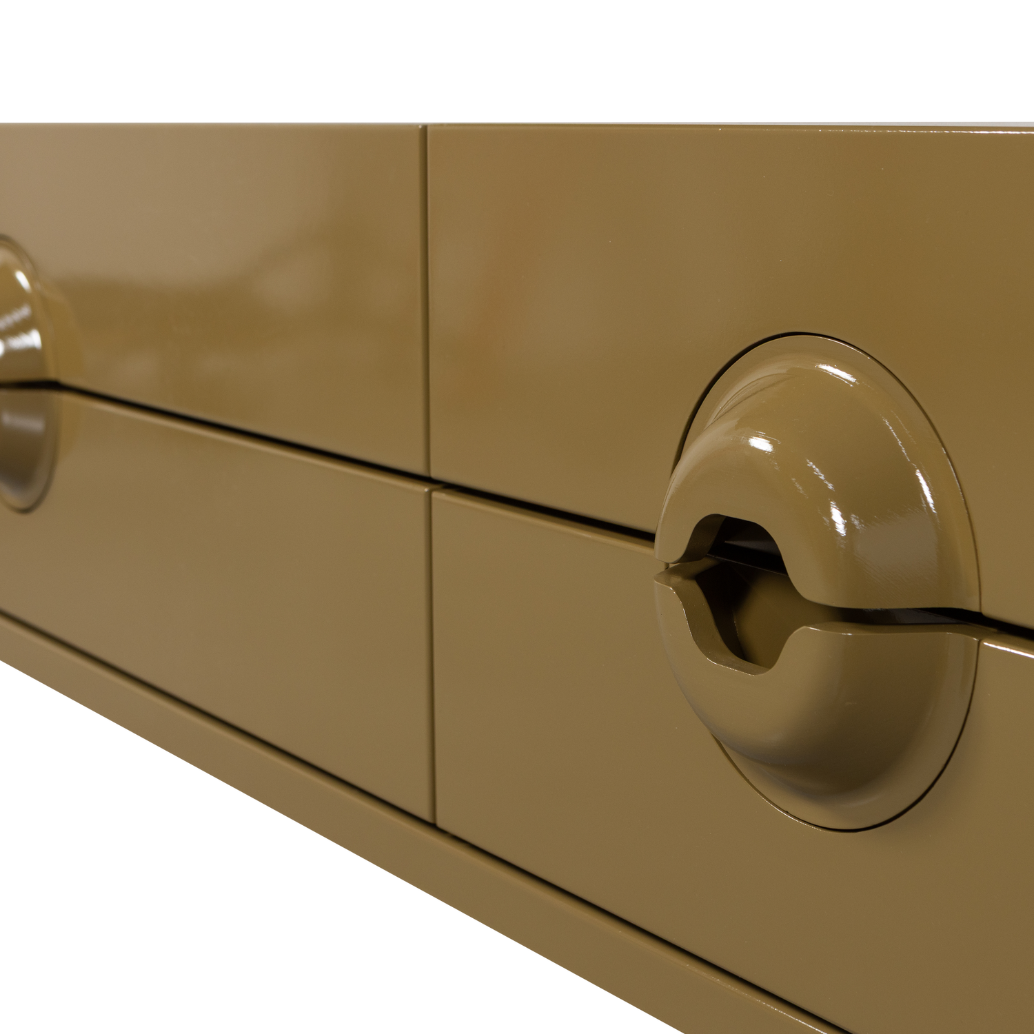 TV Meubel Merge Eucalyptushout 160 cm - Honinggeel - Afbeelding 9