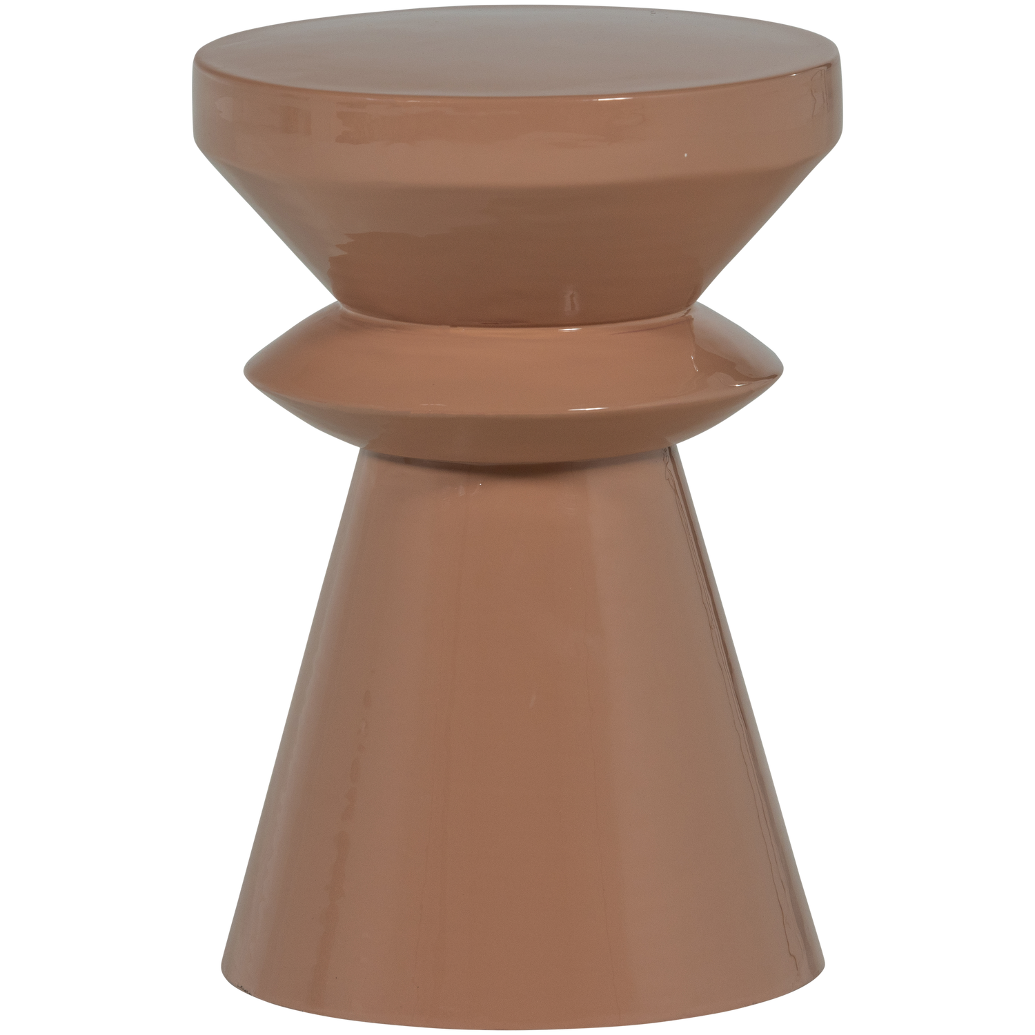 Ronde Bijzettafel Fedde 30cm, kleur Oud Roze