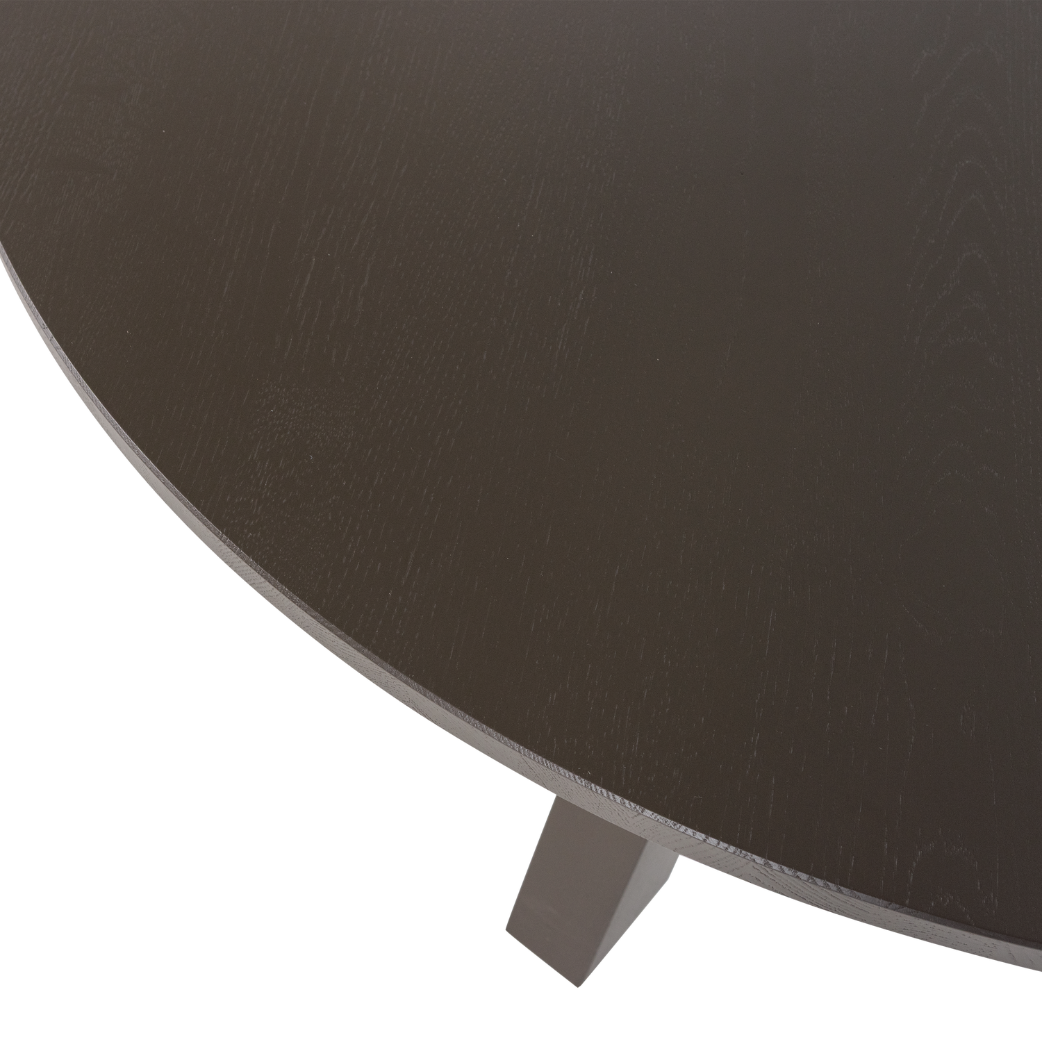 Ronde Eettafel Rhonda Eikenhout - 129 cm - Bruin - Afbeelding 9