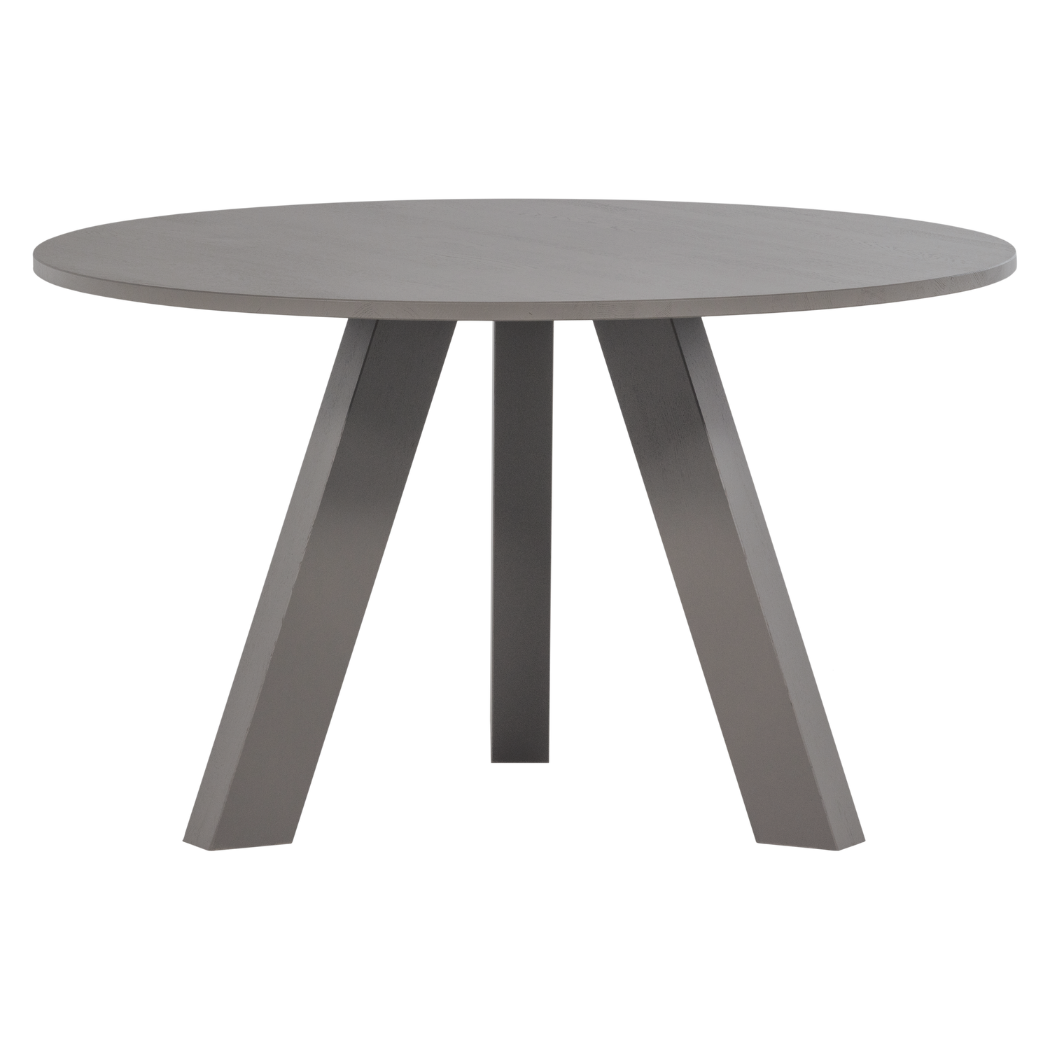 Ronde Eettafel Rhonda Eikenhout - 129 cm - Warmgrijs - Afbeelding 6