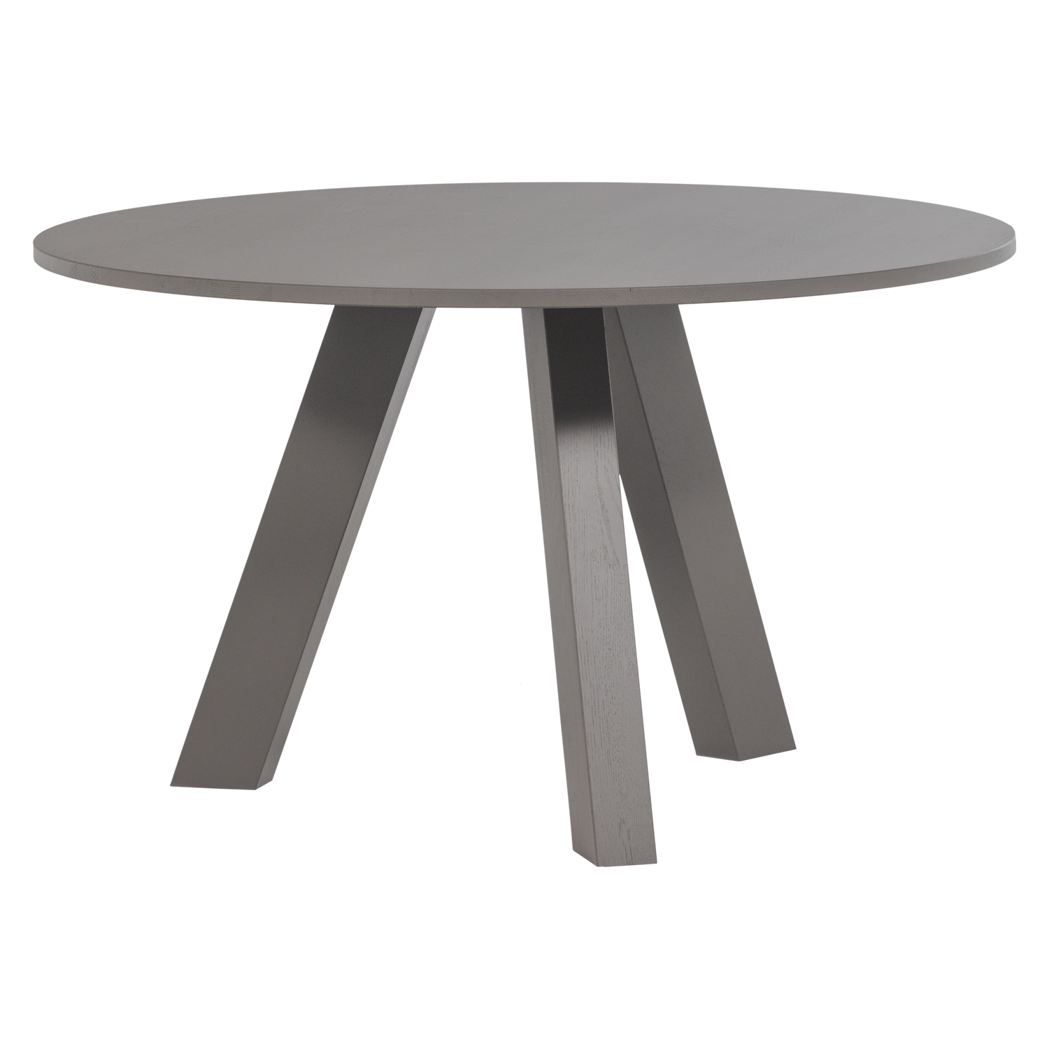 Ronde Eettafel Rhonda Eikenhout - 129 cm - Warmgrijs - Afbeelding 3