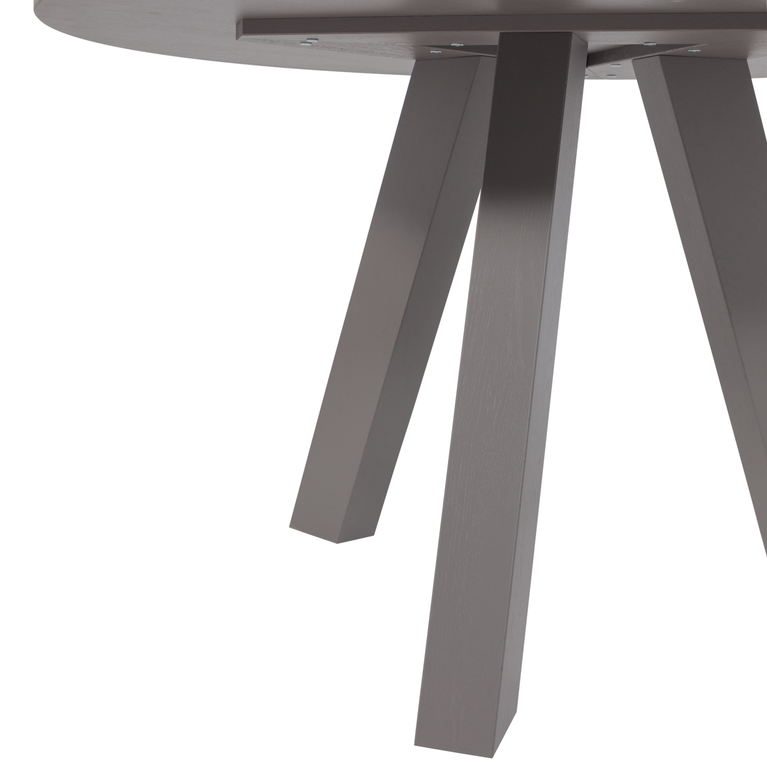Ronde Eettafel Rhonda Eikenhout - 129 cm - Warmgrijs - Afbeelding 7