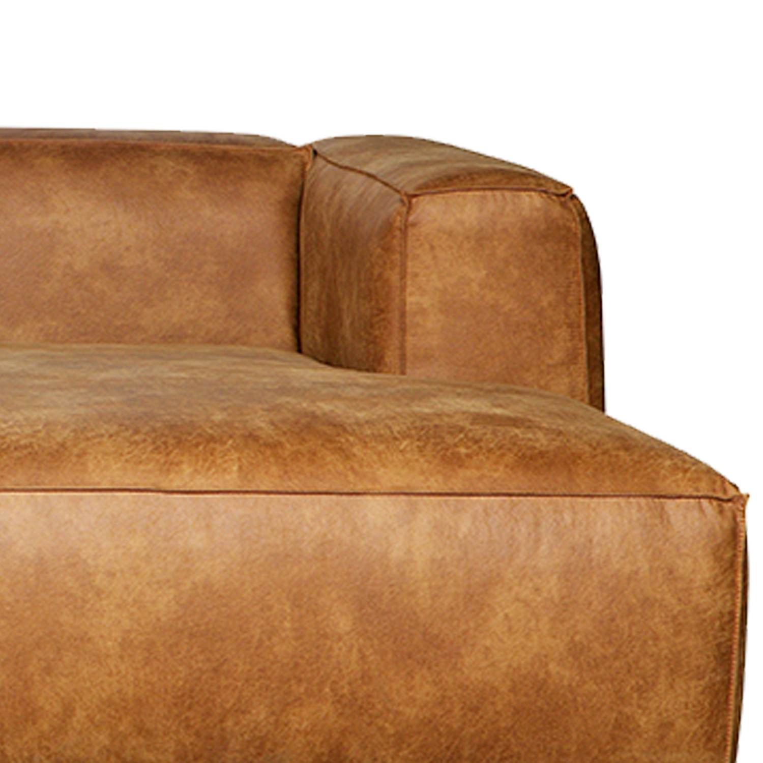 Bean hoekbank rechts cognac - Afbeelding 8