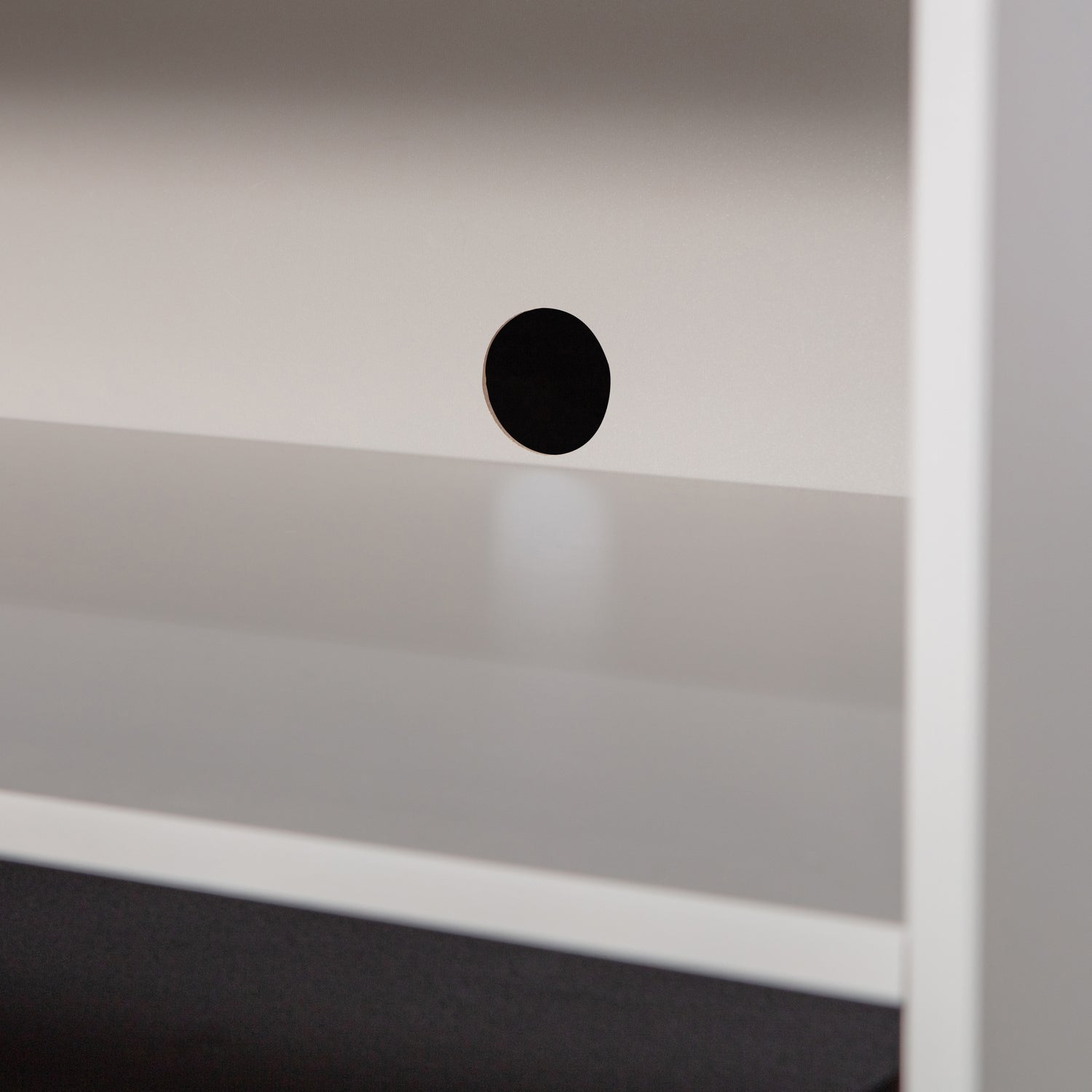 TV-meubel Yissa Met open vak, Grenenhout, 70cm, kleur Wolkengrijs - Afbeelding 5