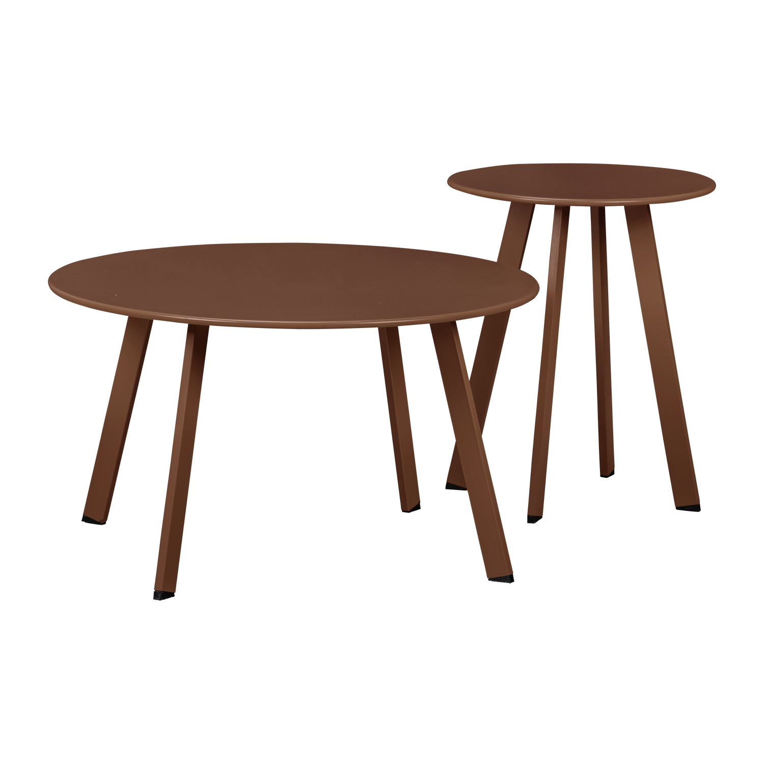 Tuin Bijzettafel Fer Ø40cm - Donkerbruin - Afbeelding 4