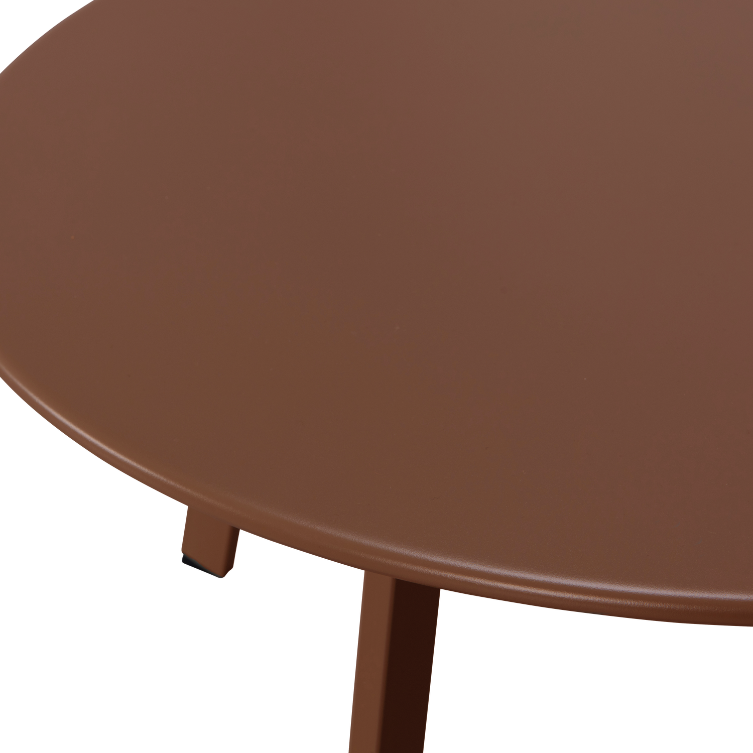 Tuin Bijzettafel Fer Ø70cm - Donkerbruin - Afbeelding 4