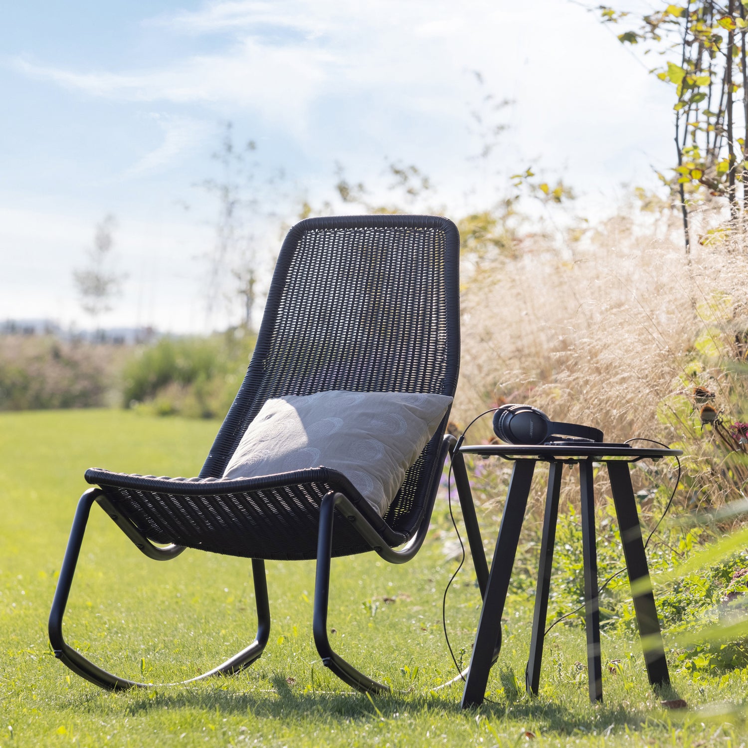 Tuin Bijzettafel Fer Ø40cm - Zwart - Afbeelding 2
