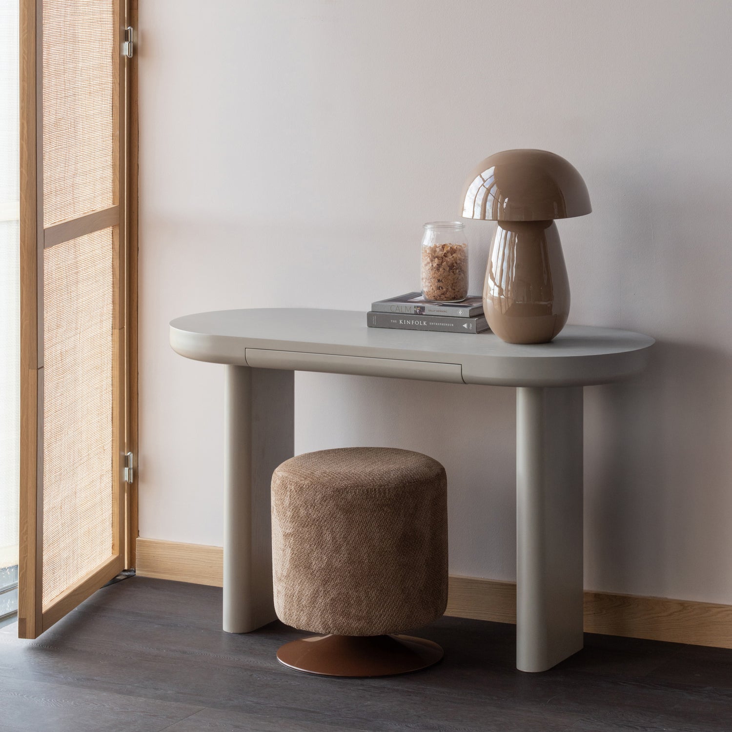 Bureau/Sidetable Mael Met 1 lade, 120 x 50cm kleur Dust - Afbeelding 2