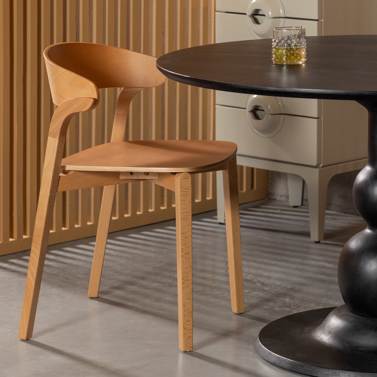 Eetkamerstoel Cras Essen Fineer - Naturel - Afbeelding 8