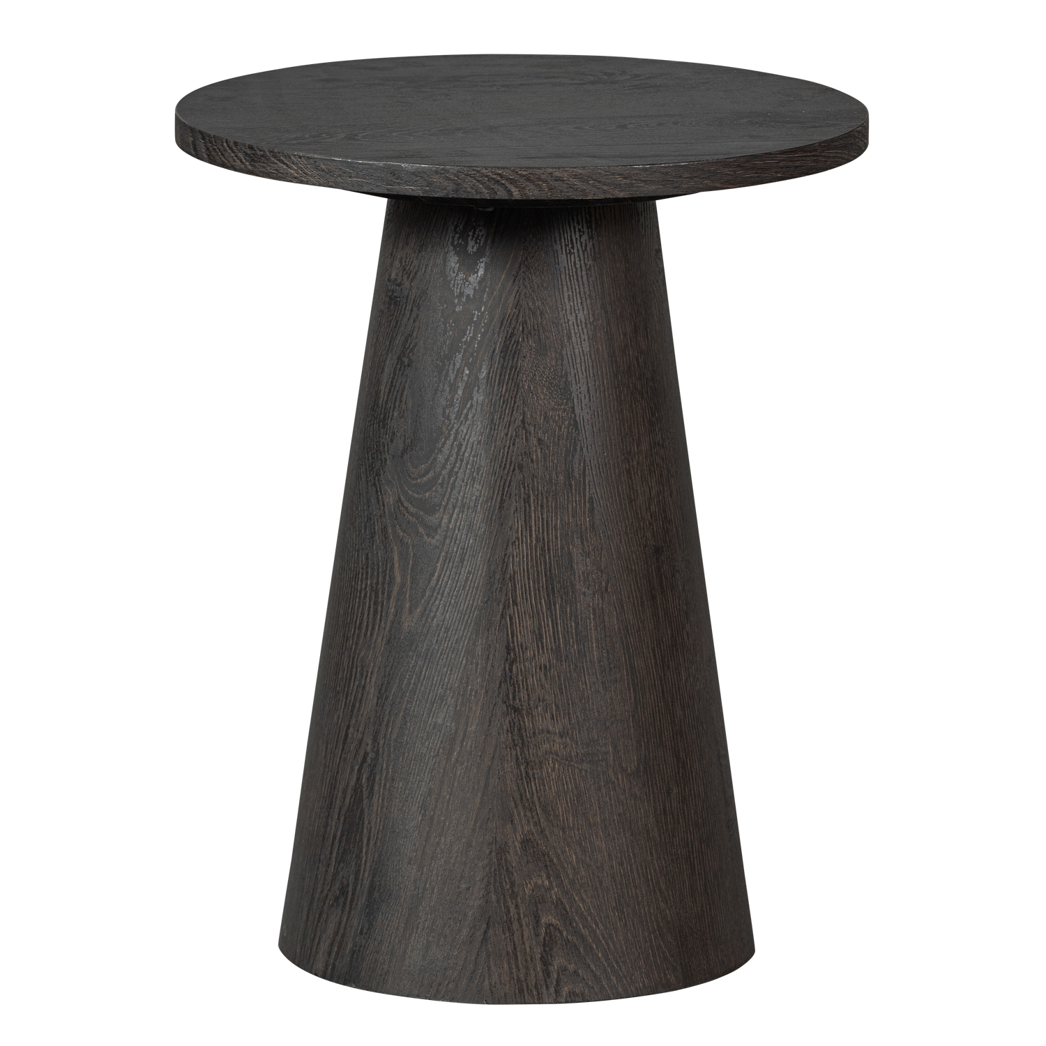 Ronde Salontafel Maan MDF 50x40 cm - Donkerbruin - Afbeelding 5