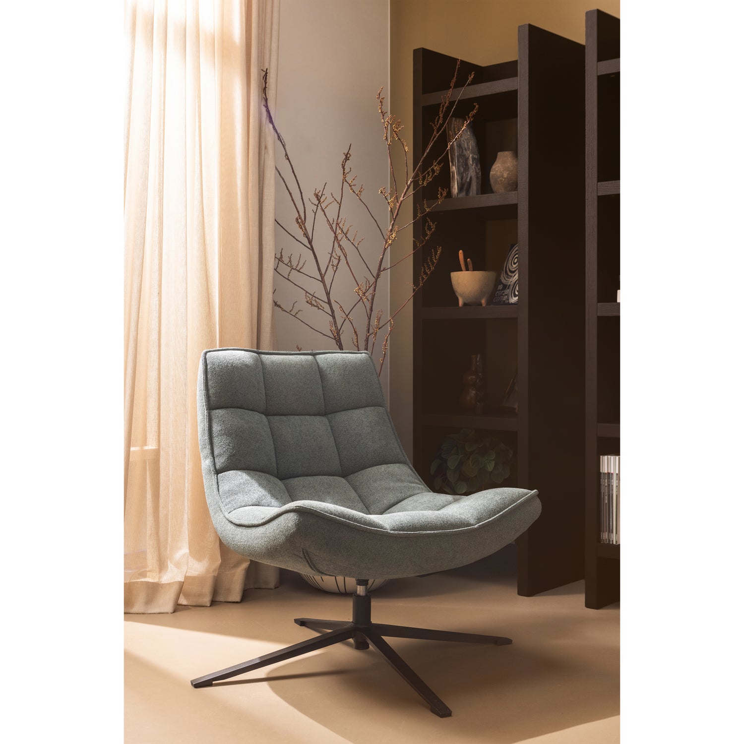 Draaibare Fauteuil Maudi - Blauw - Afbeelding 10