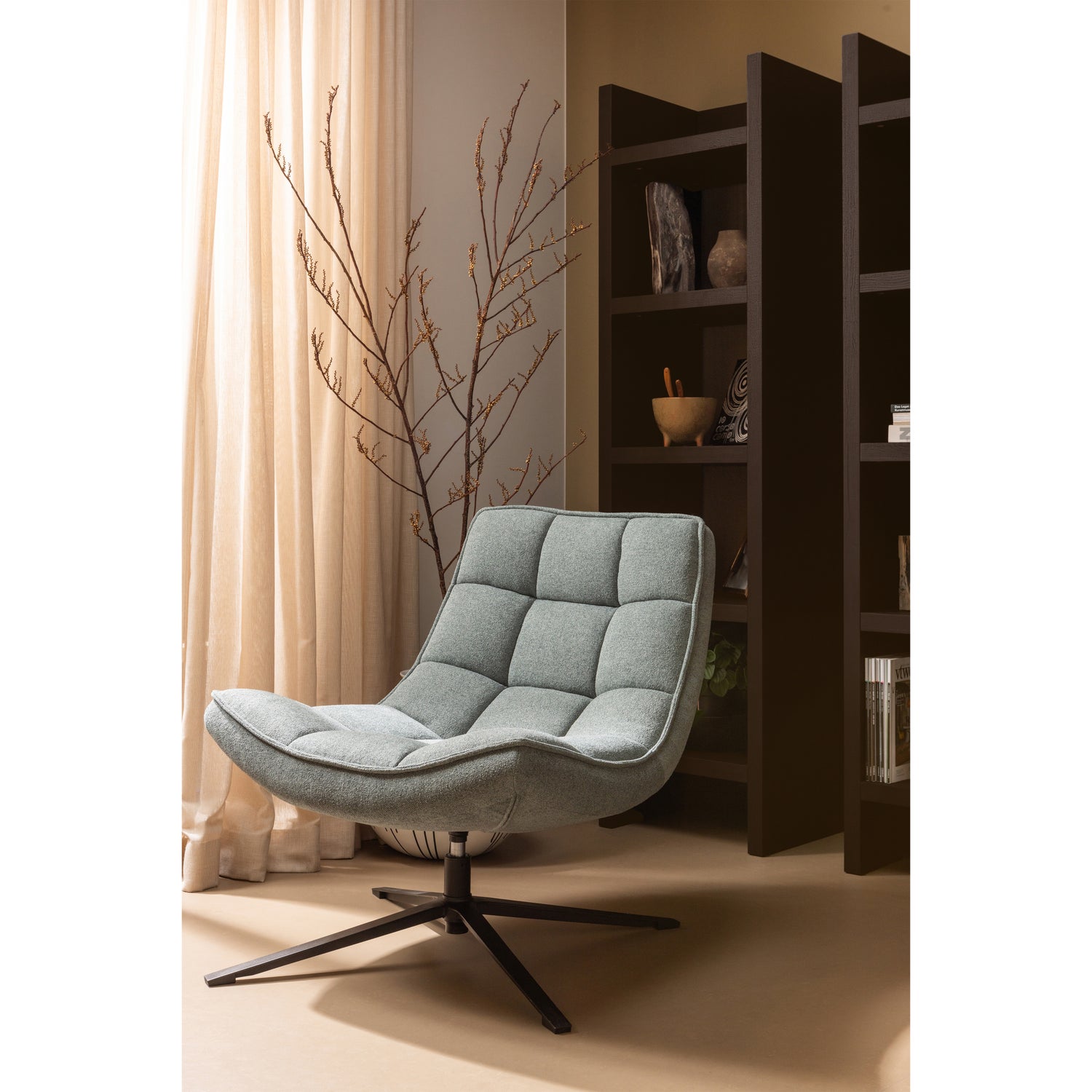 Draaibare Fauteuil Maudi - Blauw - Afbeelding 11