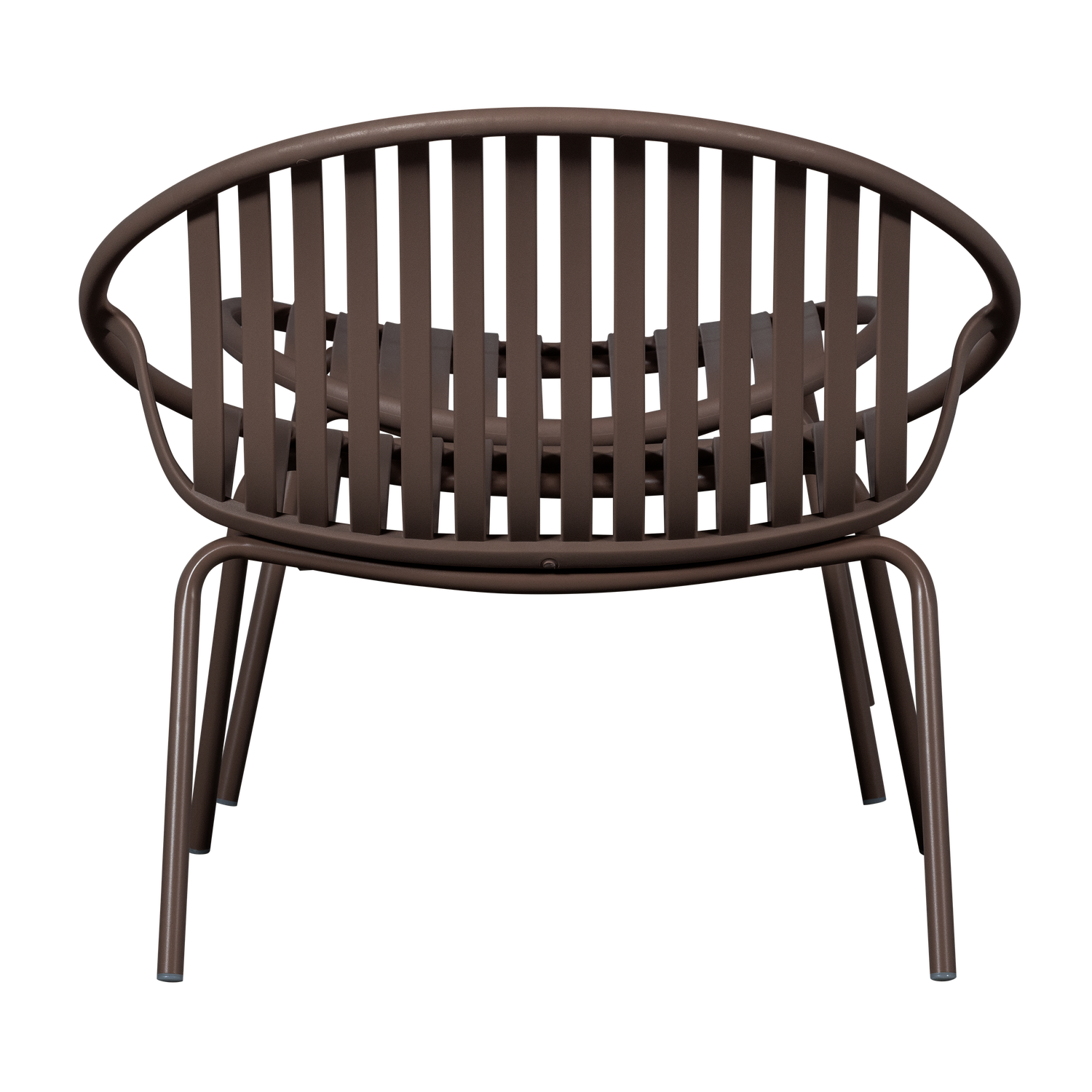 Tuin Loungestoel Bruce Met hocker, kleur Paars/Bruin - Afbeelding 5