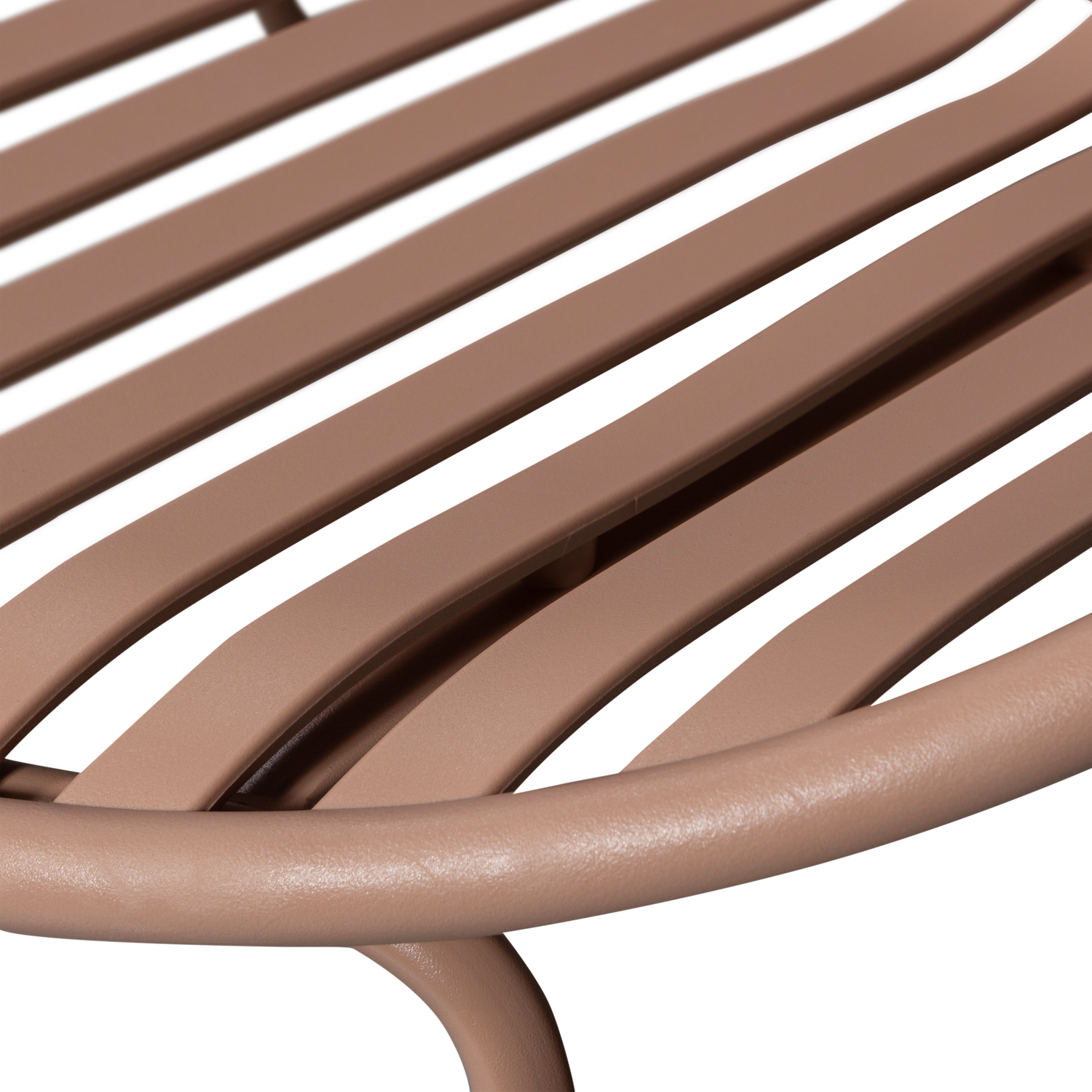 Tuin Loungestoel Bruce Met hocker, kleur Zalmroze - Afbeelding 7