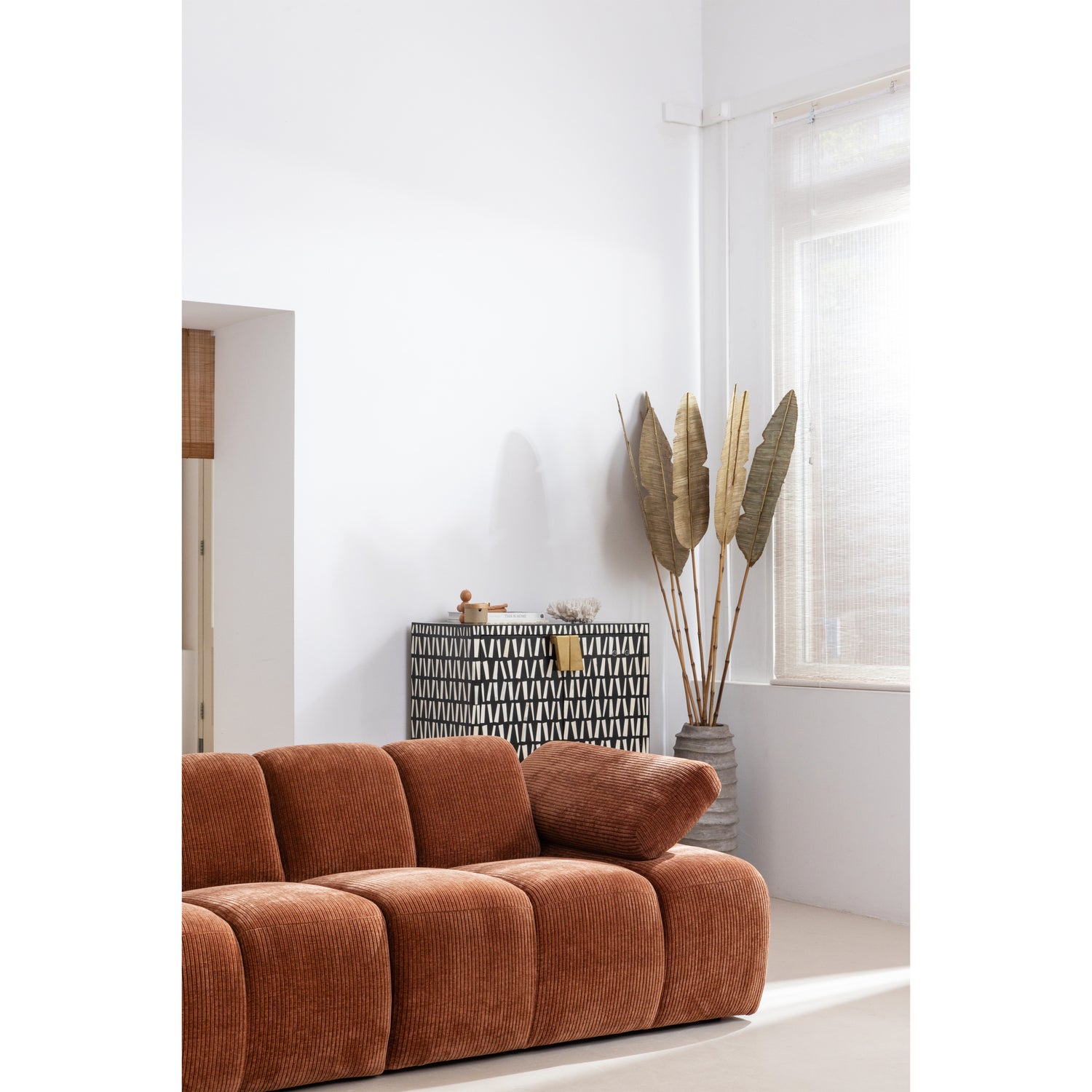 Opbergkast Menne Mangohout, 108 x 81cm - Zwart/Wit - Afbeelding 8