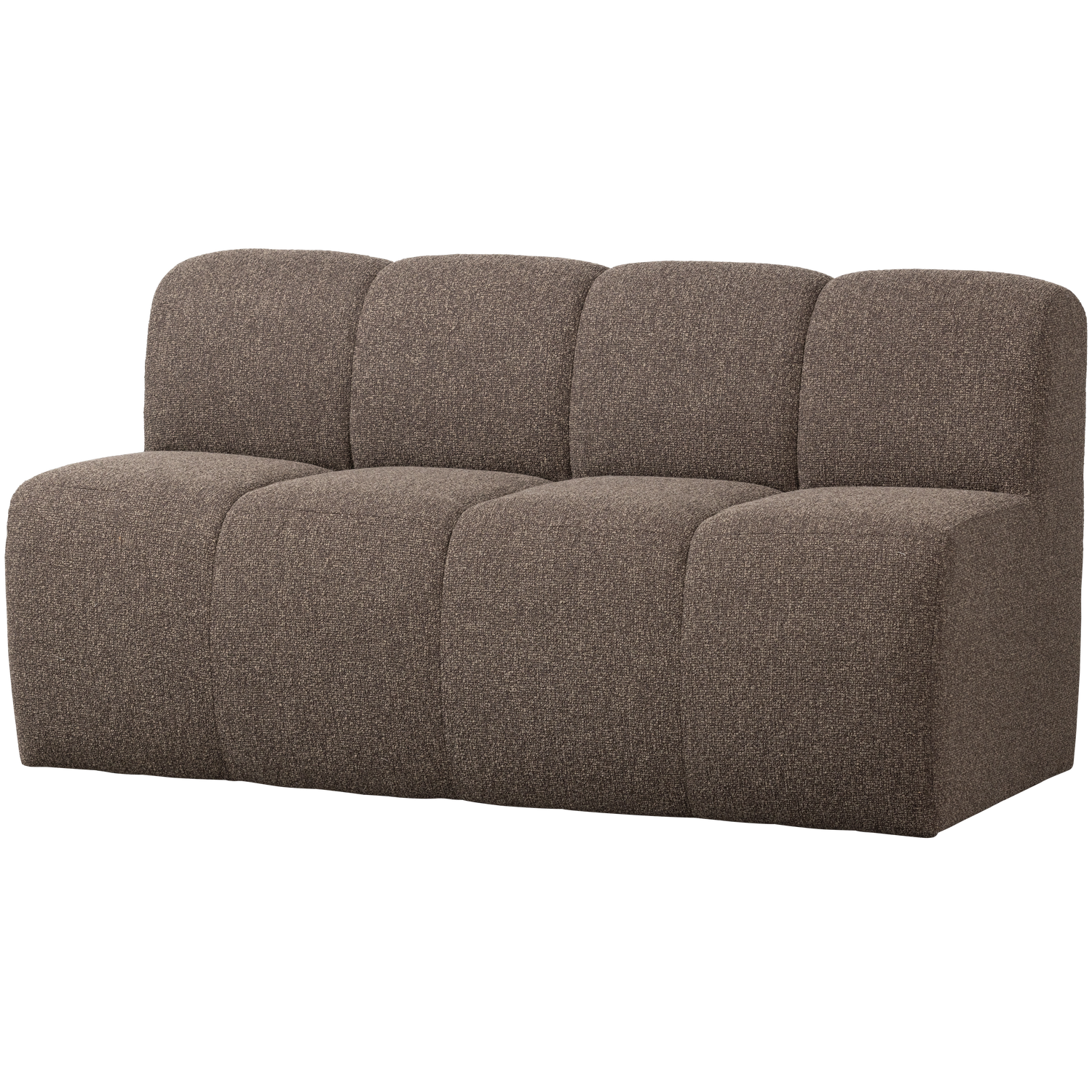 Eetkamerbank Mojo Met Rugleuning Bouclé 164cm Bruin - Afbeelding 8