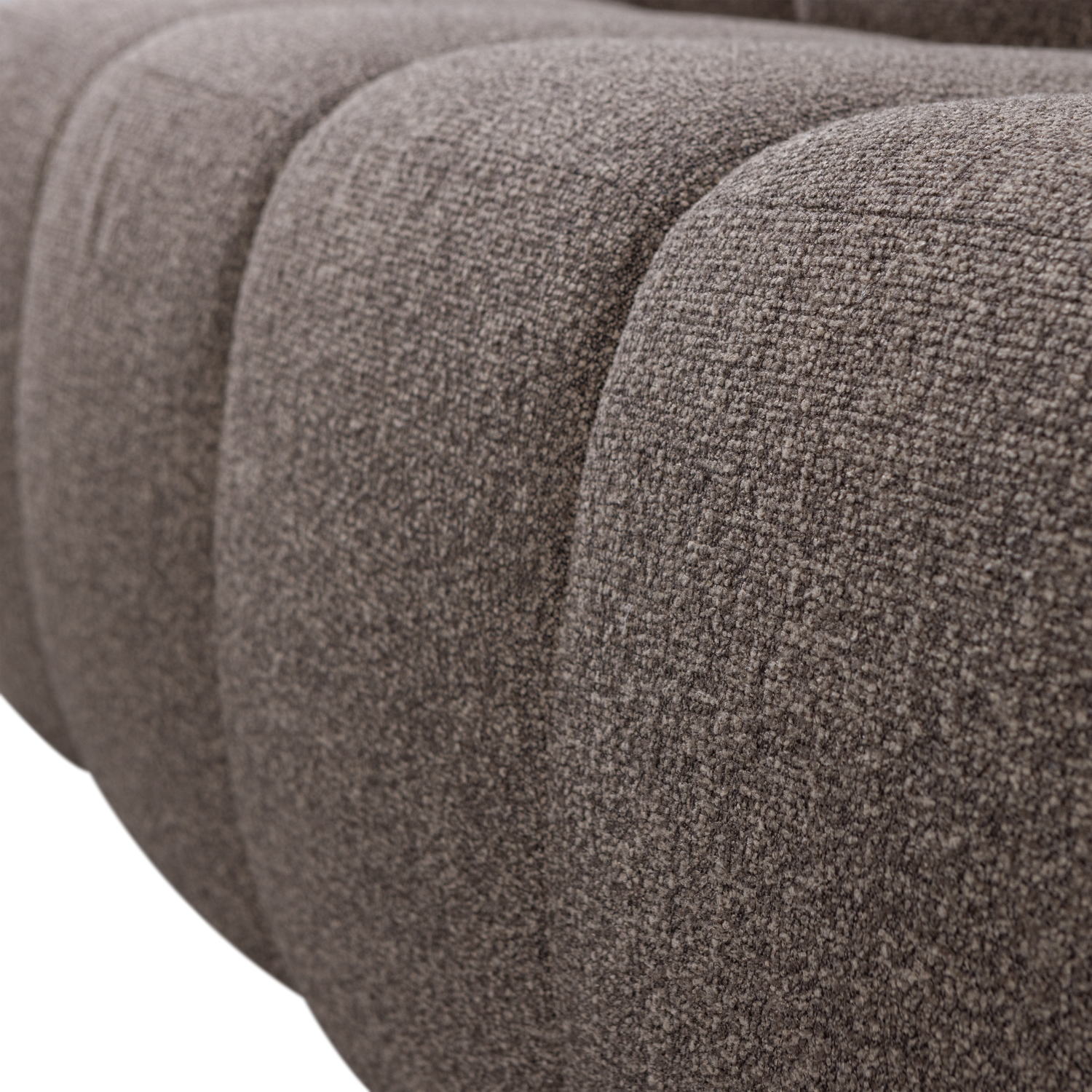 Eetkamerbank Mojo Met Rugleuning Bouclé 164cm Bruin - Afbeelding 12