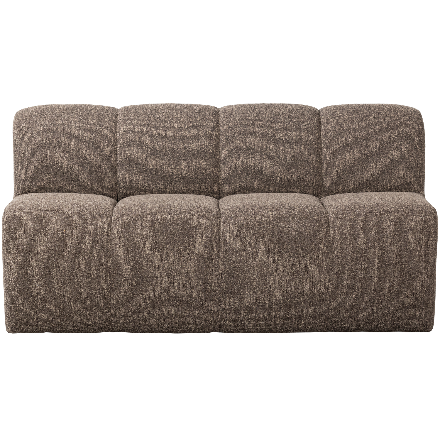 Eetkamerbank Mojo Met Rugleuning Bouclé 164cm Bruin - Afbeelding 9