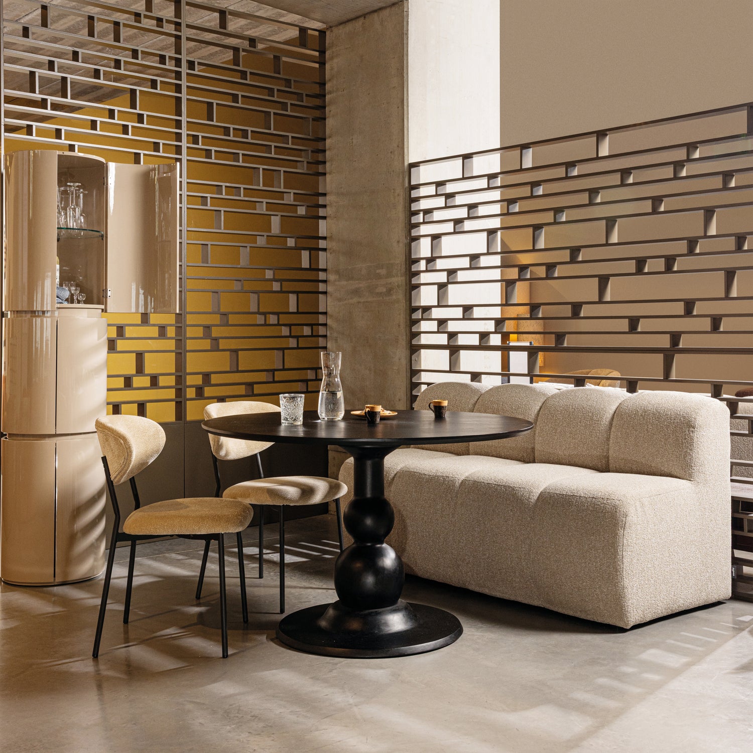 Ronde Eettafel Blanco Ø120cm - Zwart - Afbeelding 5