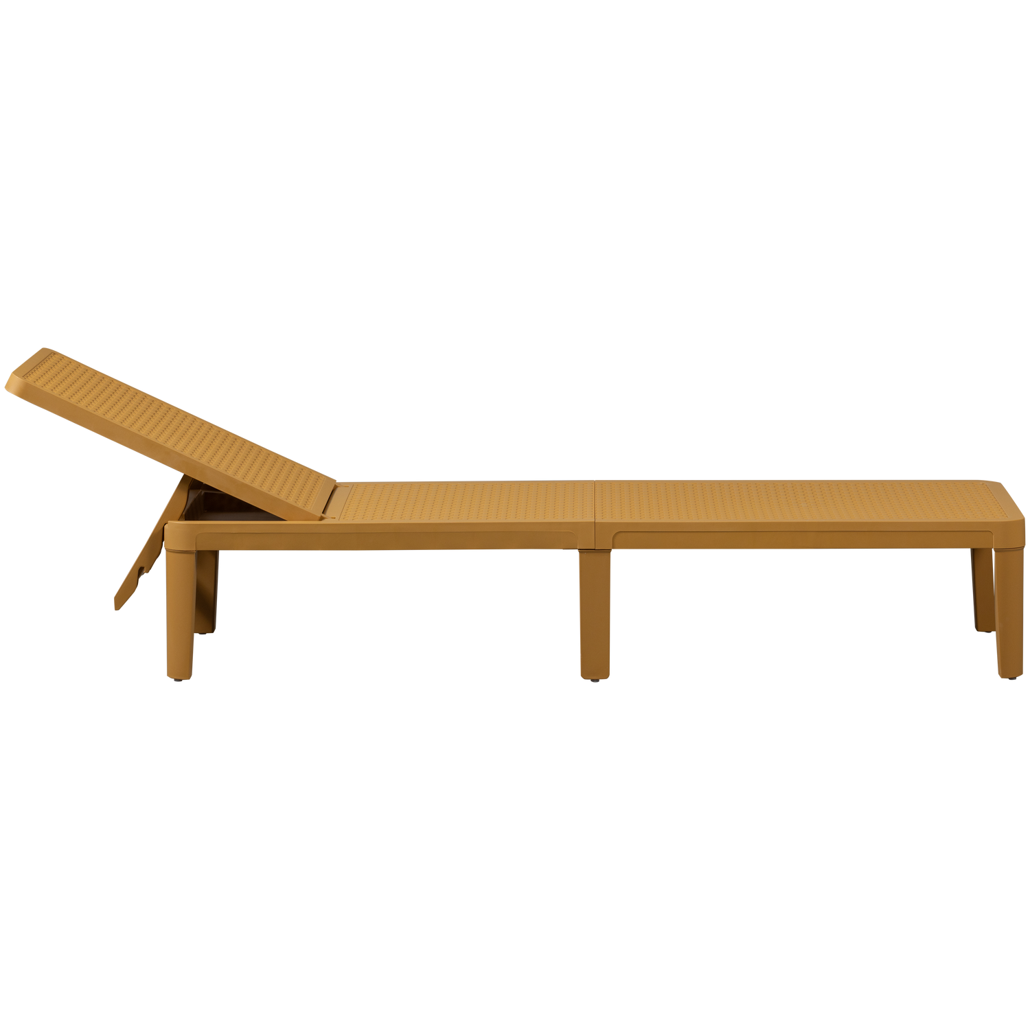 Tuin Ligbed Jinte Kunststof - Geel - Afbeelding 4