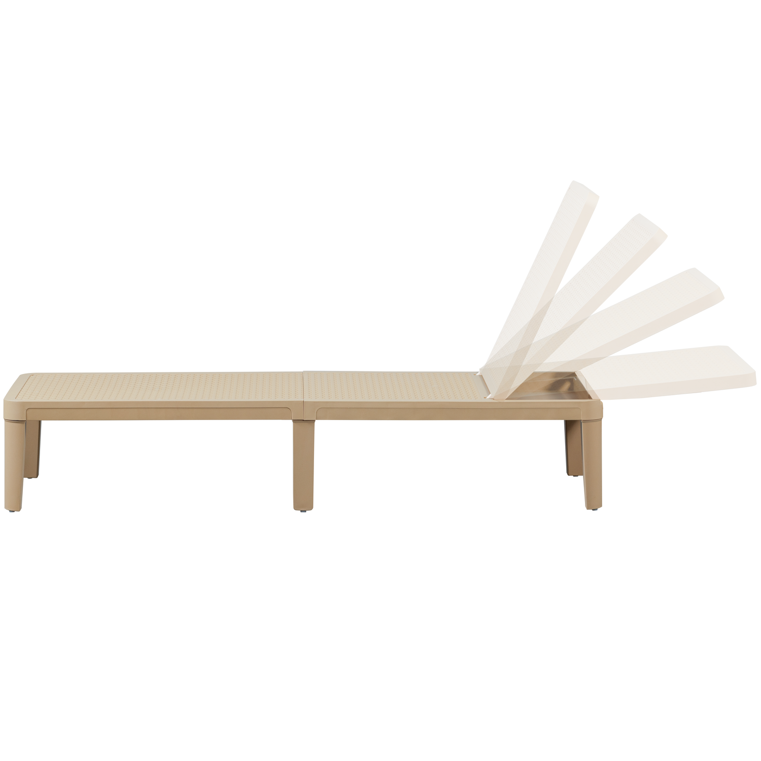 Tuin Ligbed Jinte Kunststof - Zand - Afbeelding 6
