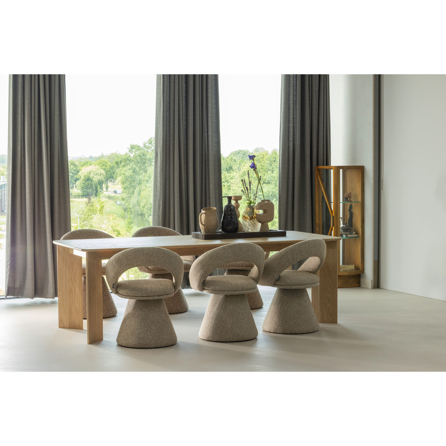 Kandelaar Liske Mangohout - Naturel - Afbeelding 3