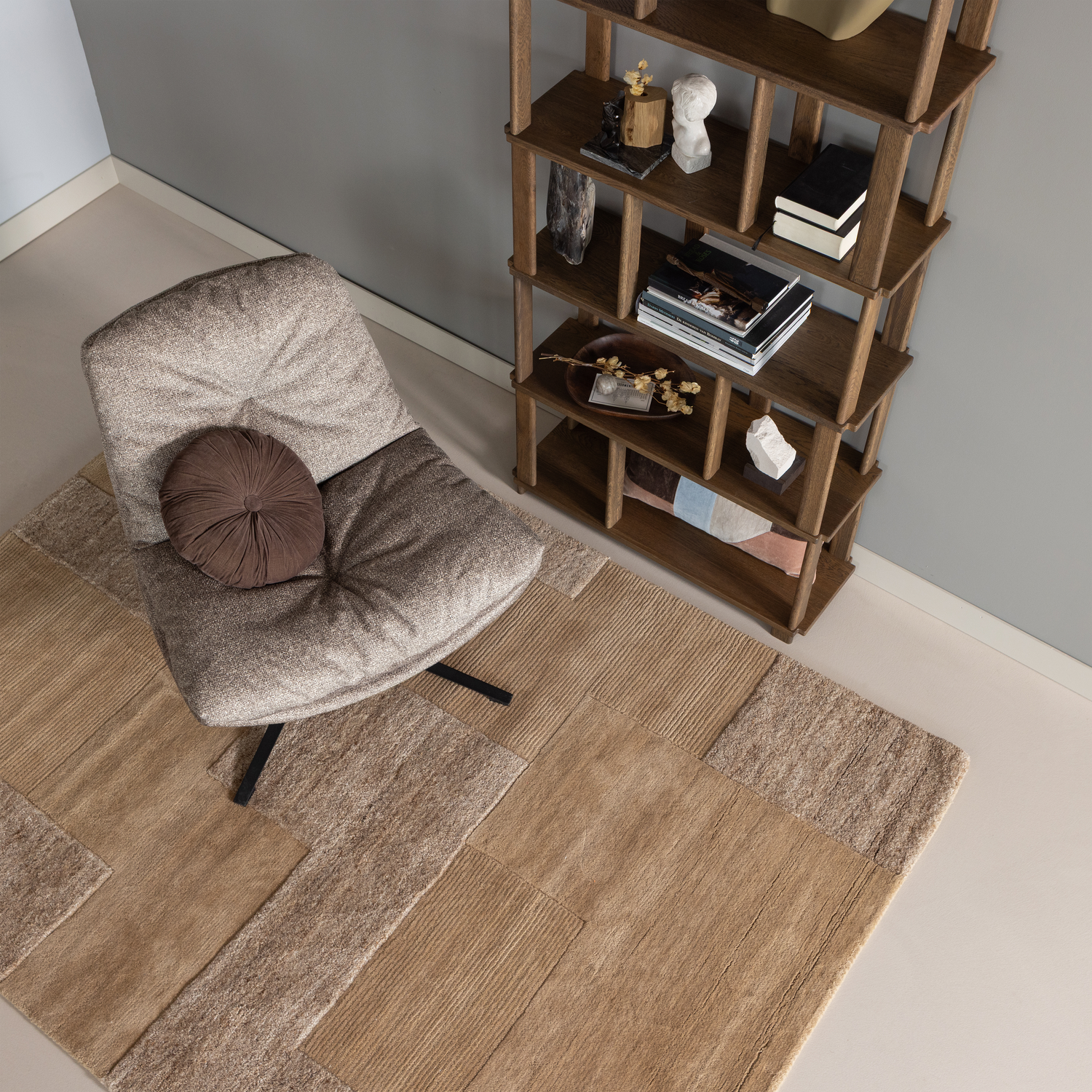 Draaibare Fauteuil Arve Melange - Naturel - Afbeelding 5