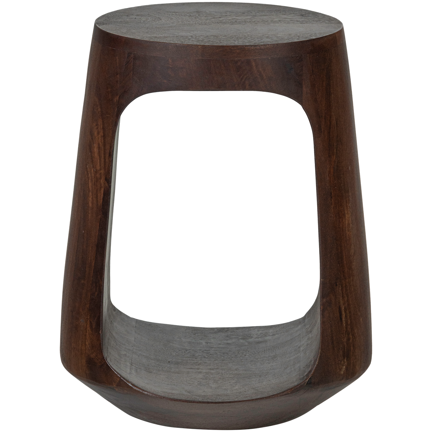 Ronde Bijzettafel Bayo Walnoot mangohout, 33cm - Afbeelding 4