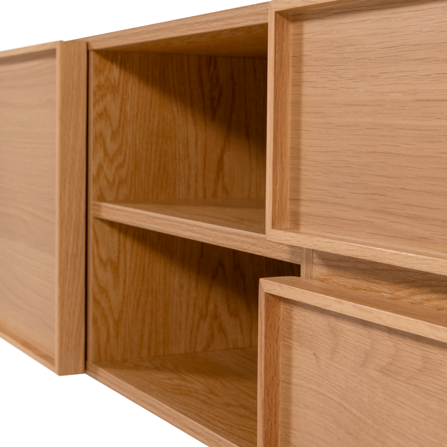 TV Meubel Tours Melamine MDF 180 cm - Naturel - Afbeelding 10
