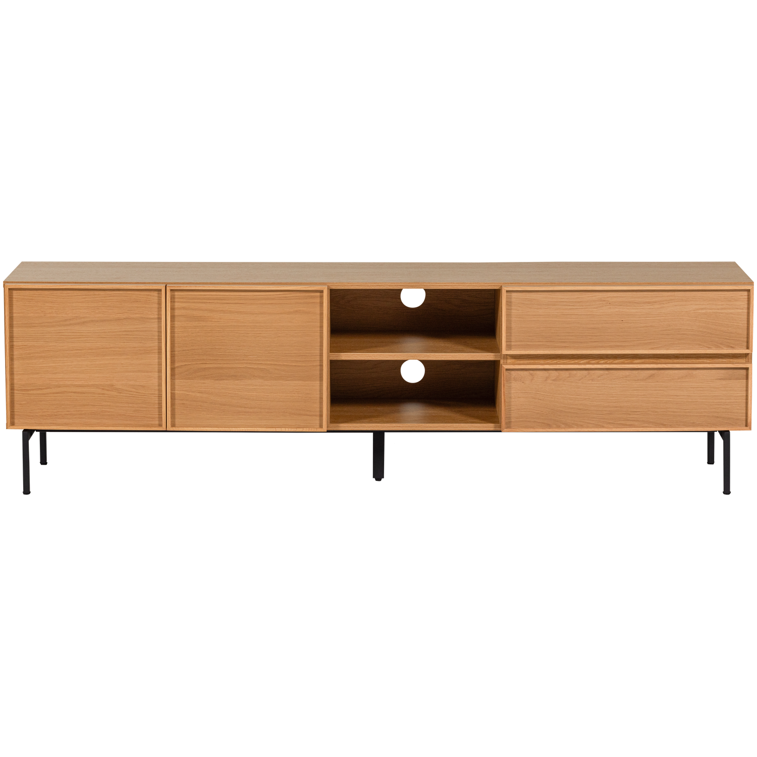 TV Meubel Tours Melamine MDF 180 cm - Naturel - Afbeelding 7