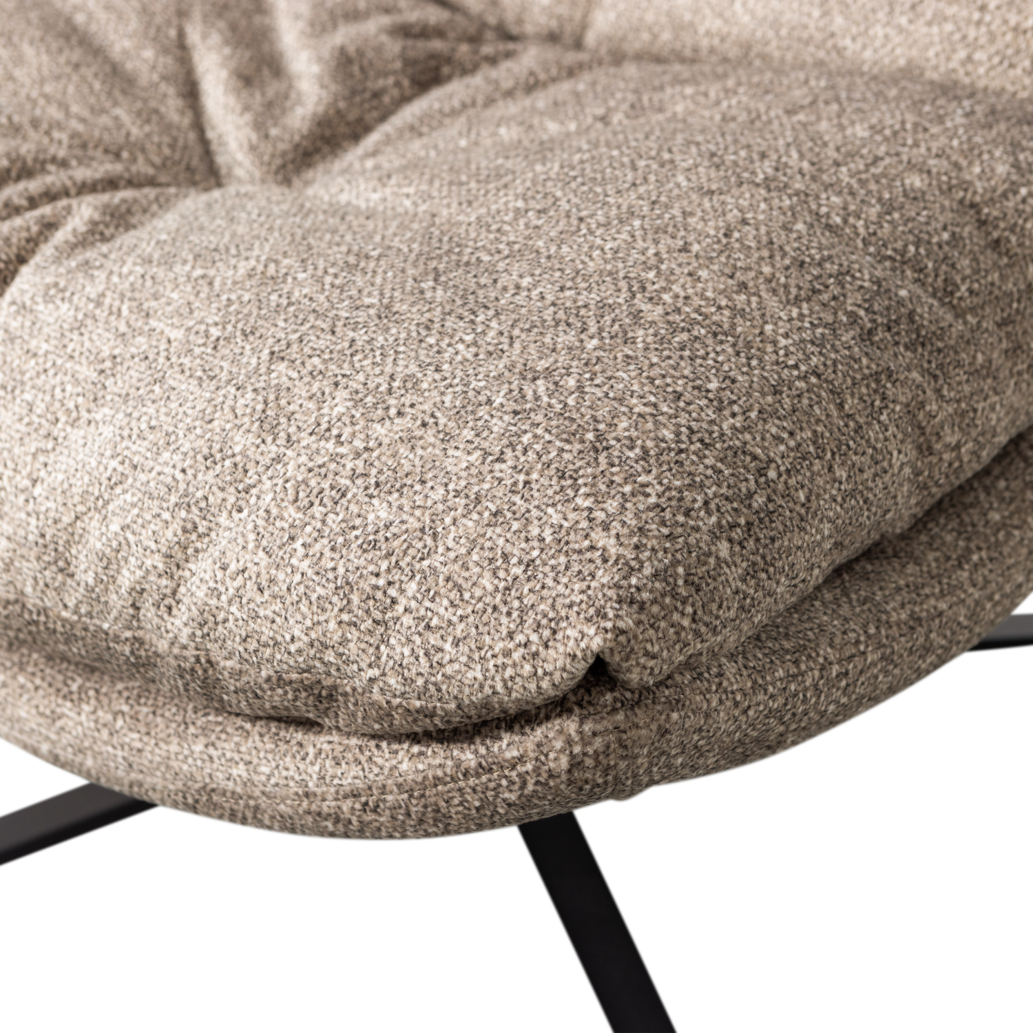 Draaibare Fauteuil Arve Melange - Naturel - Afbeelding 10