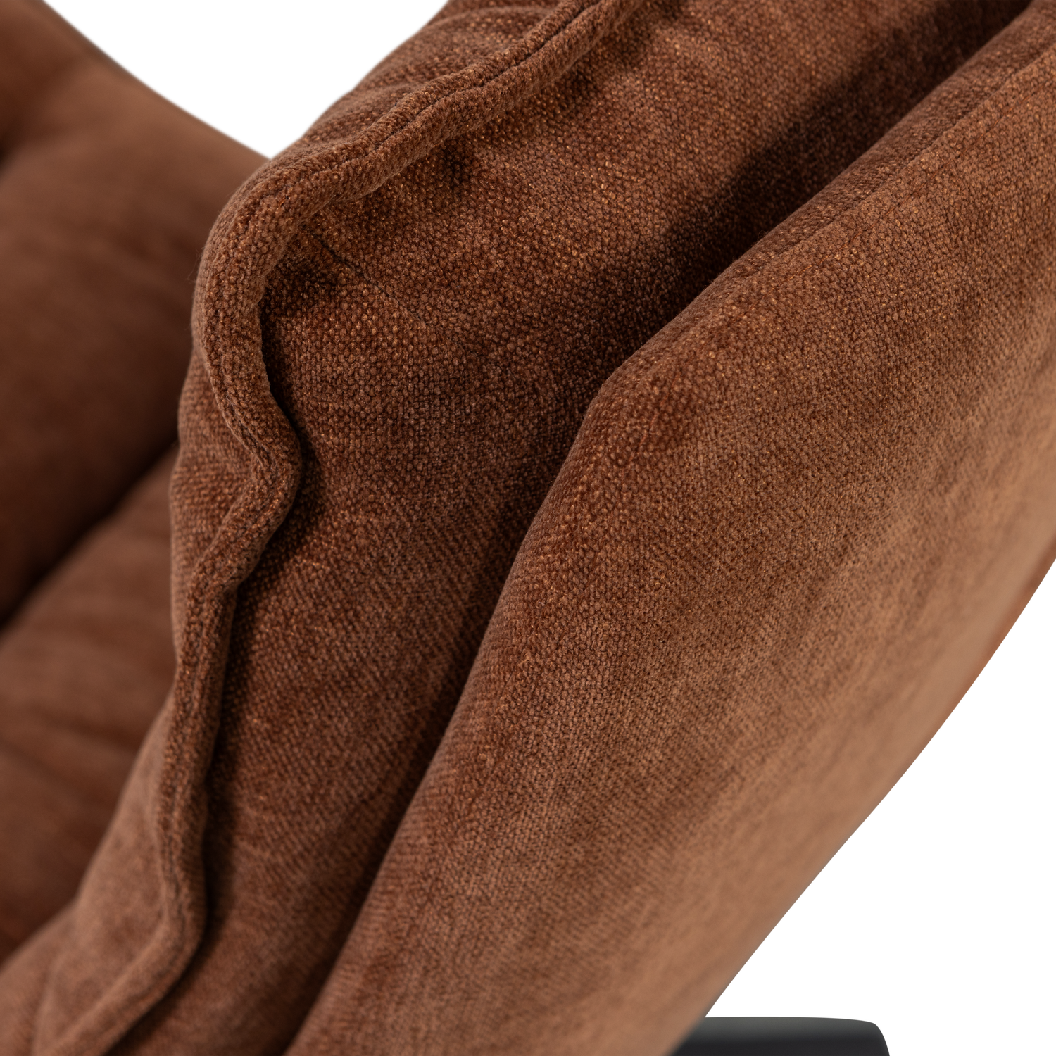 Draaibare Fauteuil Kube met Hocker - Bruin - Afbeelding 10