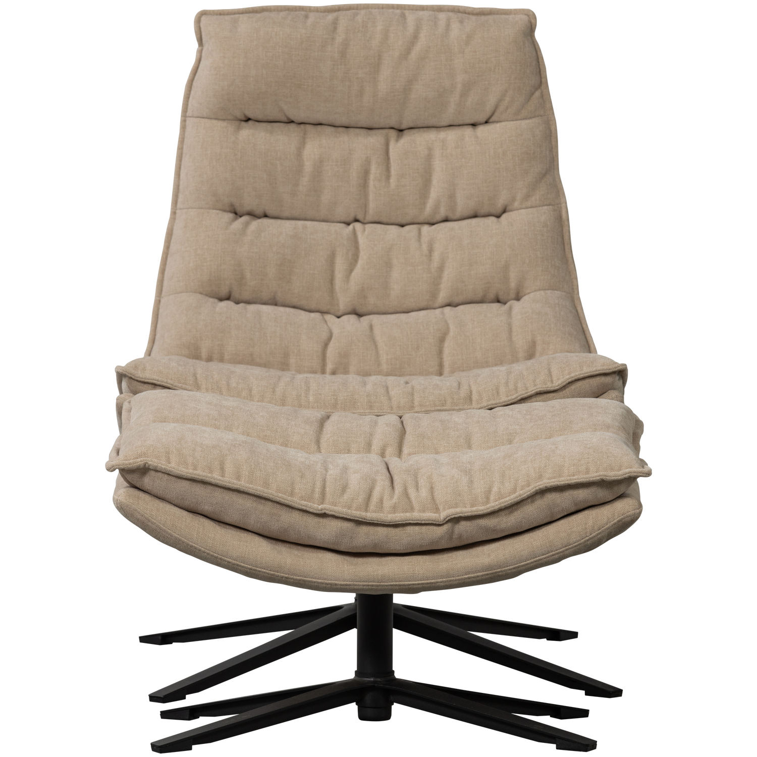 Draaibare Fauteuil Kube met Hocker - Naturel - Afbeelding 7