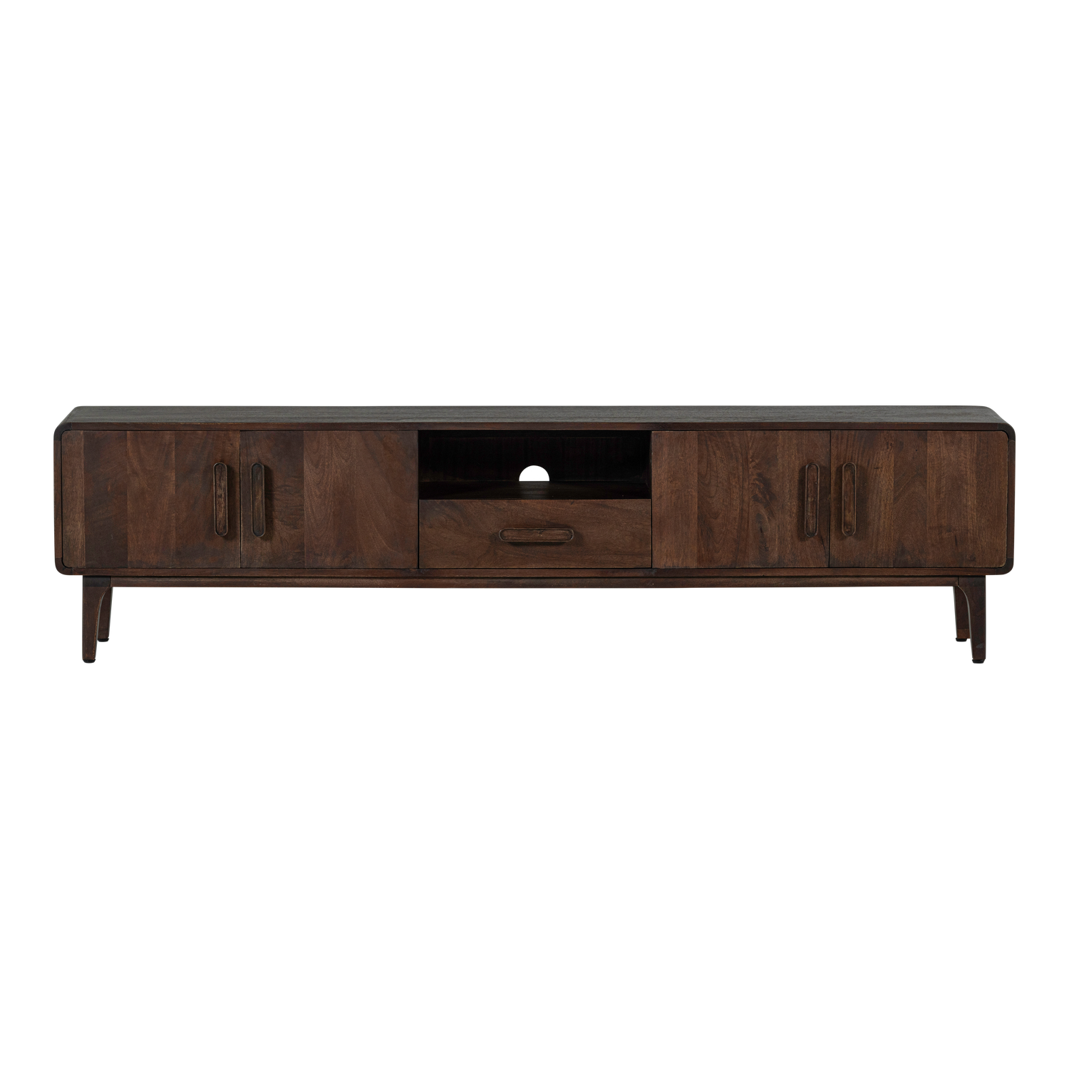 TV Meubel Liya 200 cm - Mangohout Donkerbruin - Afbeelding 4