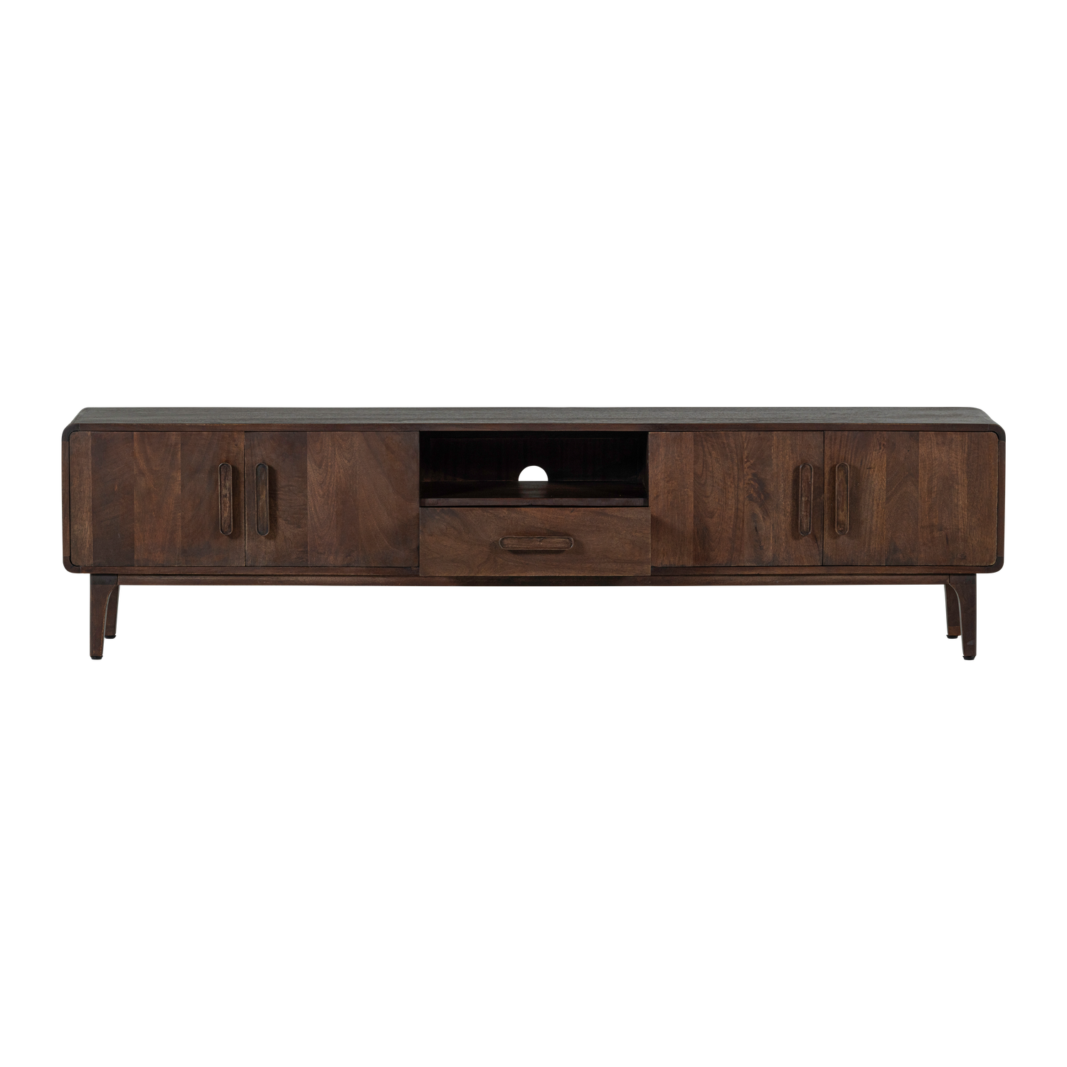 TV Meubel Liya 200 cm - Mangohout Donkerbruin - Afbeelding 6