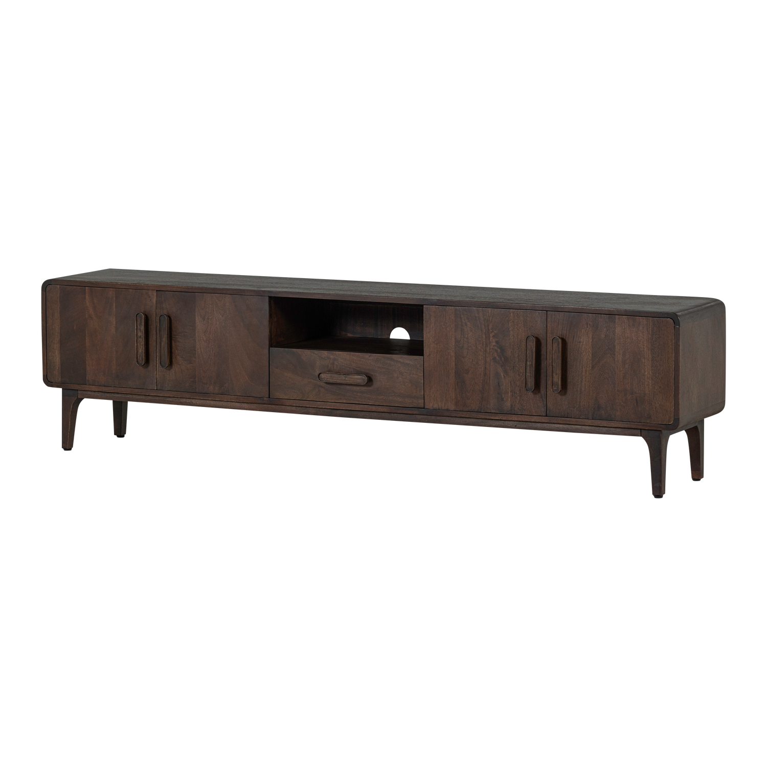 TV Meubel Liya 200 cm - Mangohout Donkerbruin