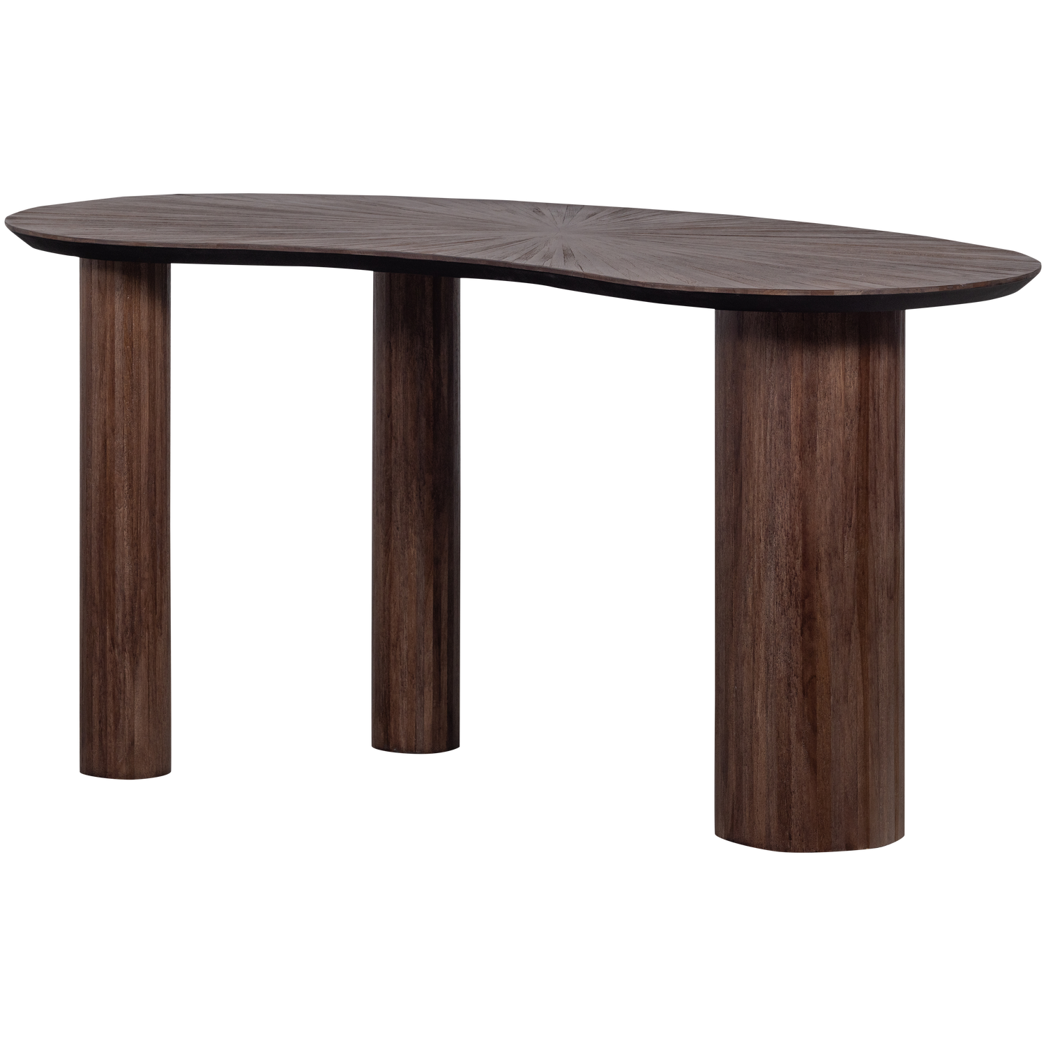Organisch Bureau/Sidetable Sun Teakhout, 150cm