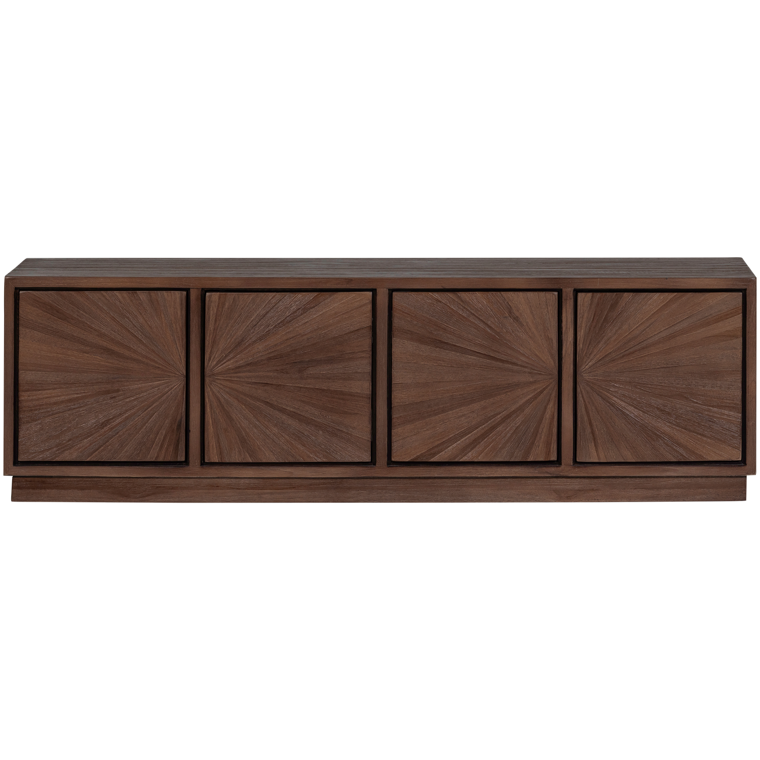TV-meubel Sun Teakhout, 150cm - Bruin - Afbeelding 4