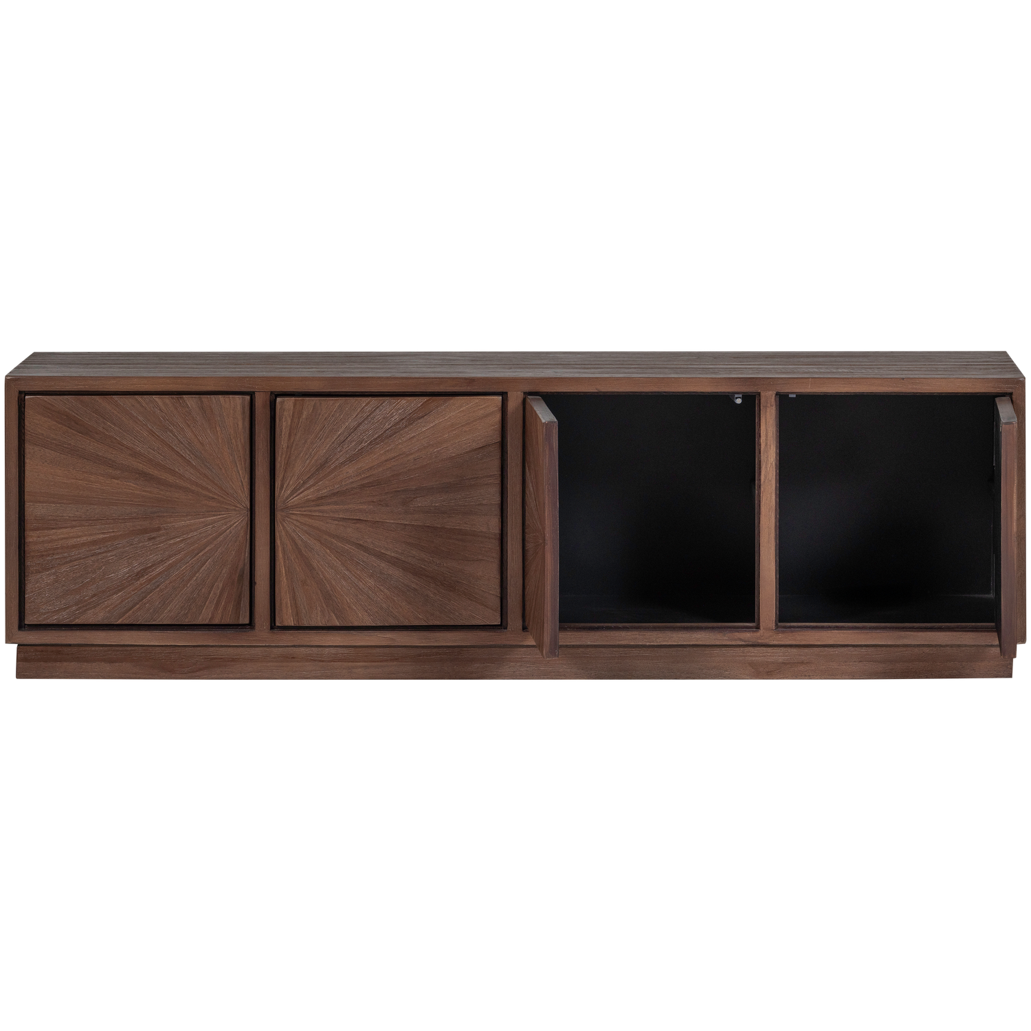 TV-meubel Sun Teakhout, 150cm - Bruin - Afbeelding 5