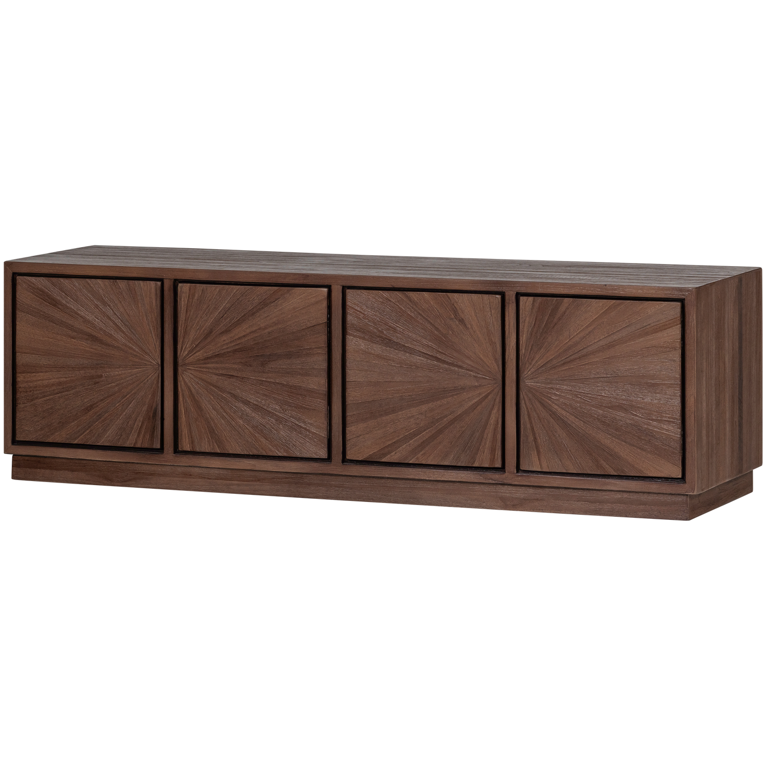 TV-meubel Sun Teakhout, 150cm - Bruin