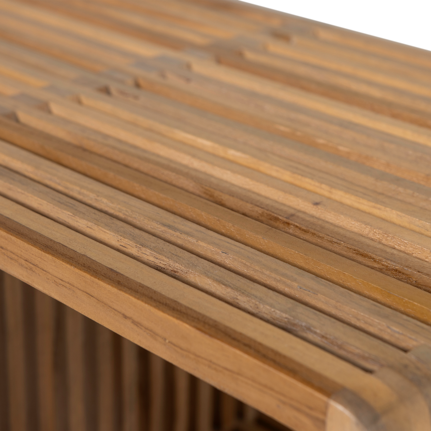 Bijzettafel Jasmijn Teakhout, Set van 2 stuks - Naturel - Afbeelding 6