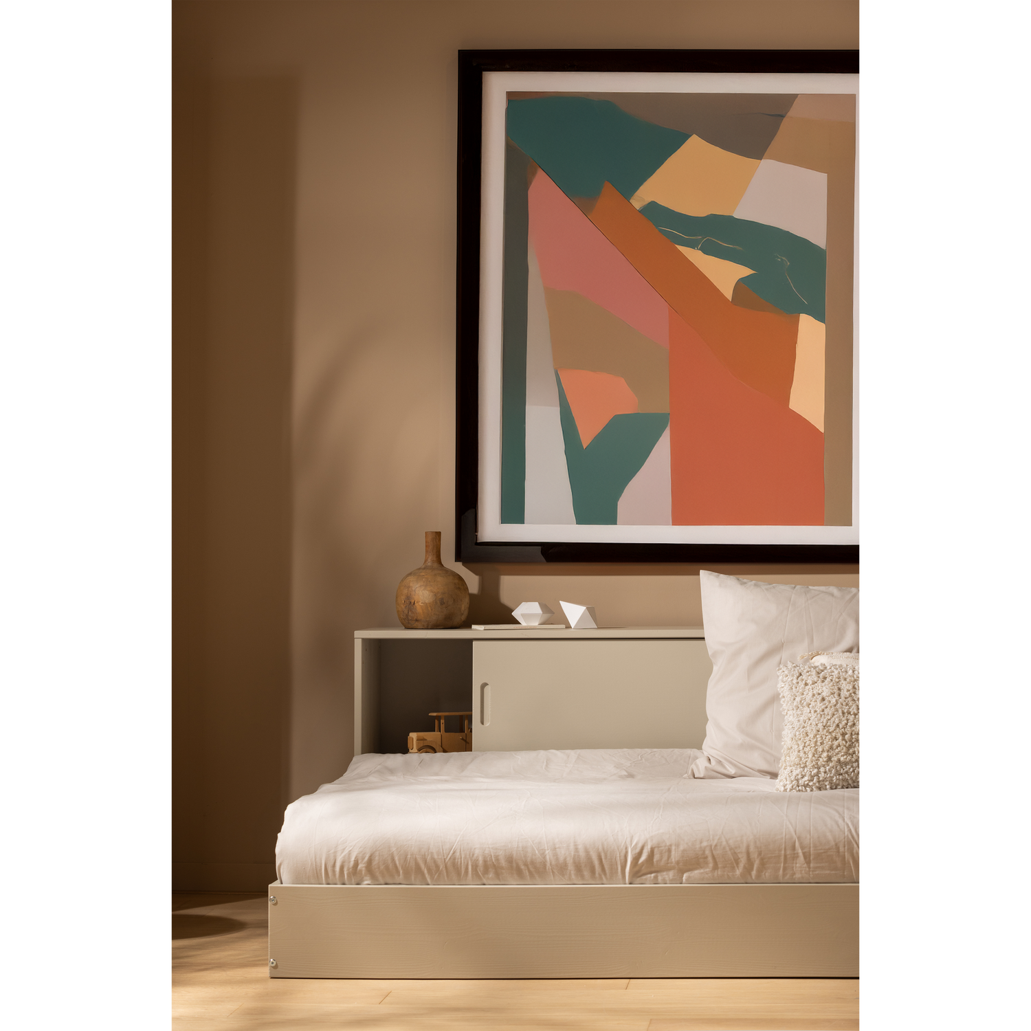 Eenpersoonsbed Carter Grenenhout 90 x 200cm - Dust - Afbeelding 5