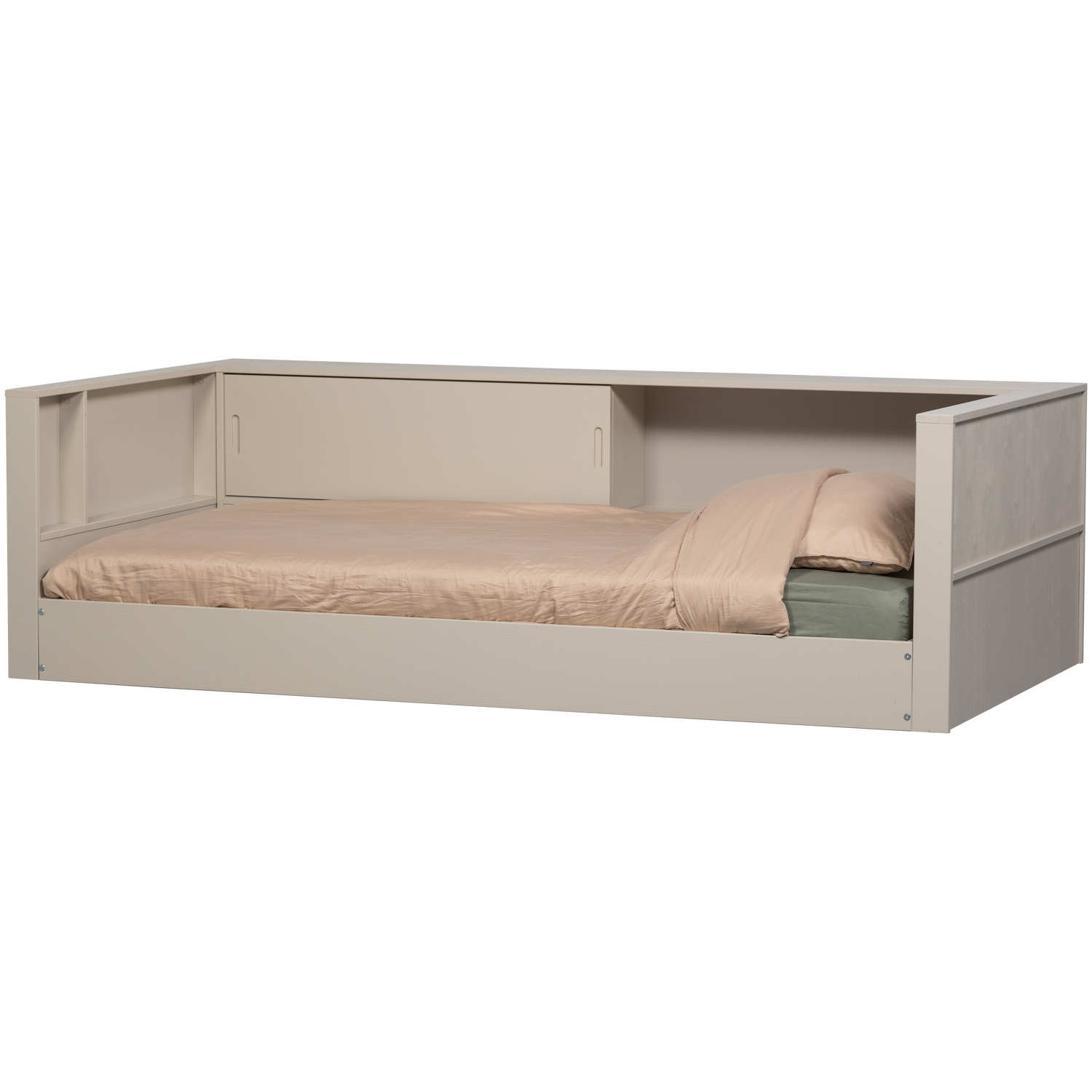Bedbank Carter Grenenhout, 90 x 200cm - Dust - Afbeelding 3