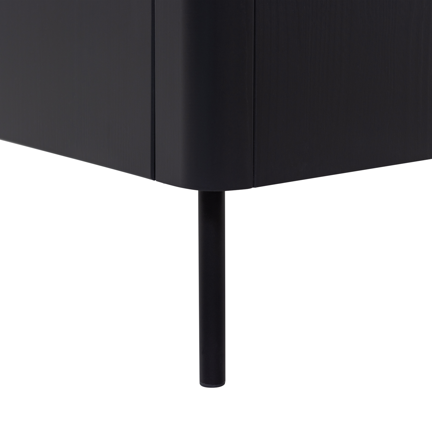 TV-meubel Gunnar Grenenhout, 200cm - Mat Zwart - Afbeelding 9